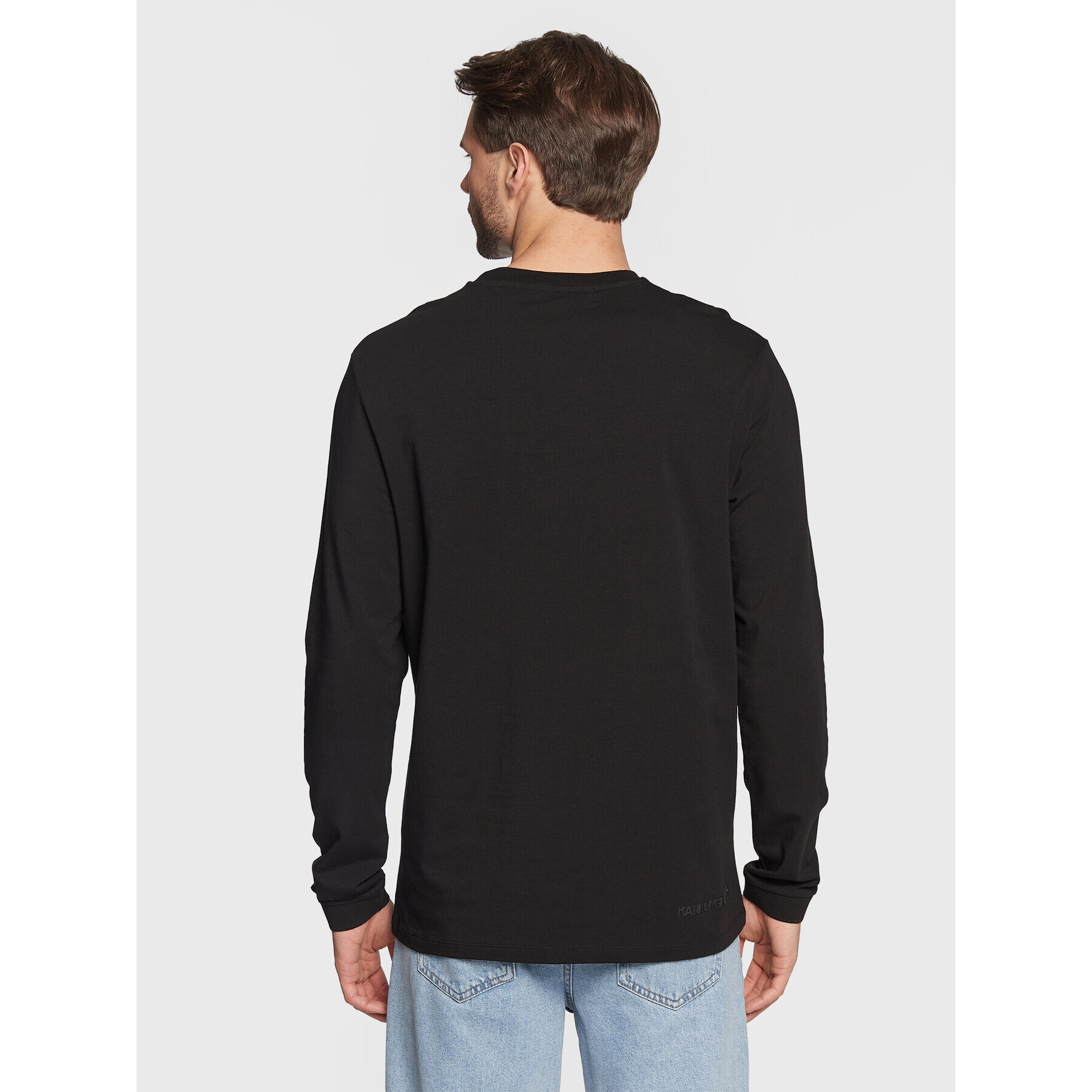 KARL LAGERFELD Tricou 755007 524221 Negru Regular Fit - Pled.ro