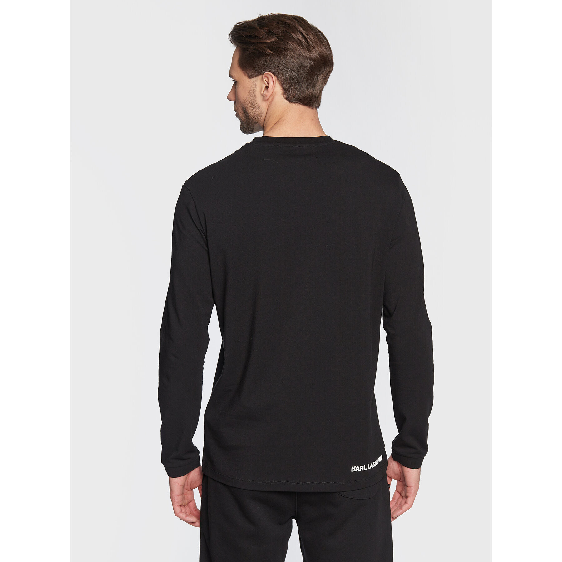 KARL LAGERFELD Tricou 755012 524221 Negru Regular Fit - Pled.ro