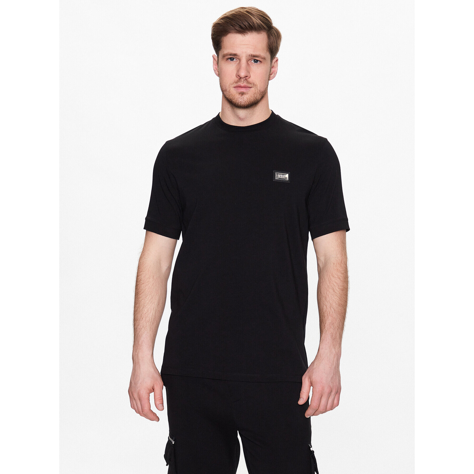 KARL LAGERFELD Tricou 755022 532221 Negru Regular Fit - Pled.ro