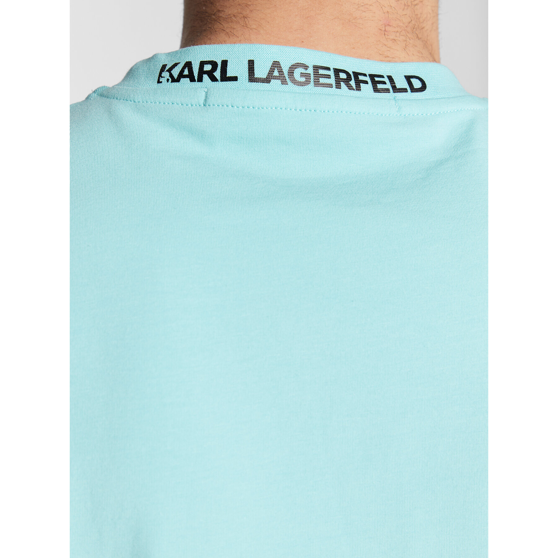 KARL LAGERFELD Tricou 755024 524221 Verde Regular Fit - Pled.ro