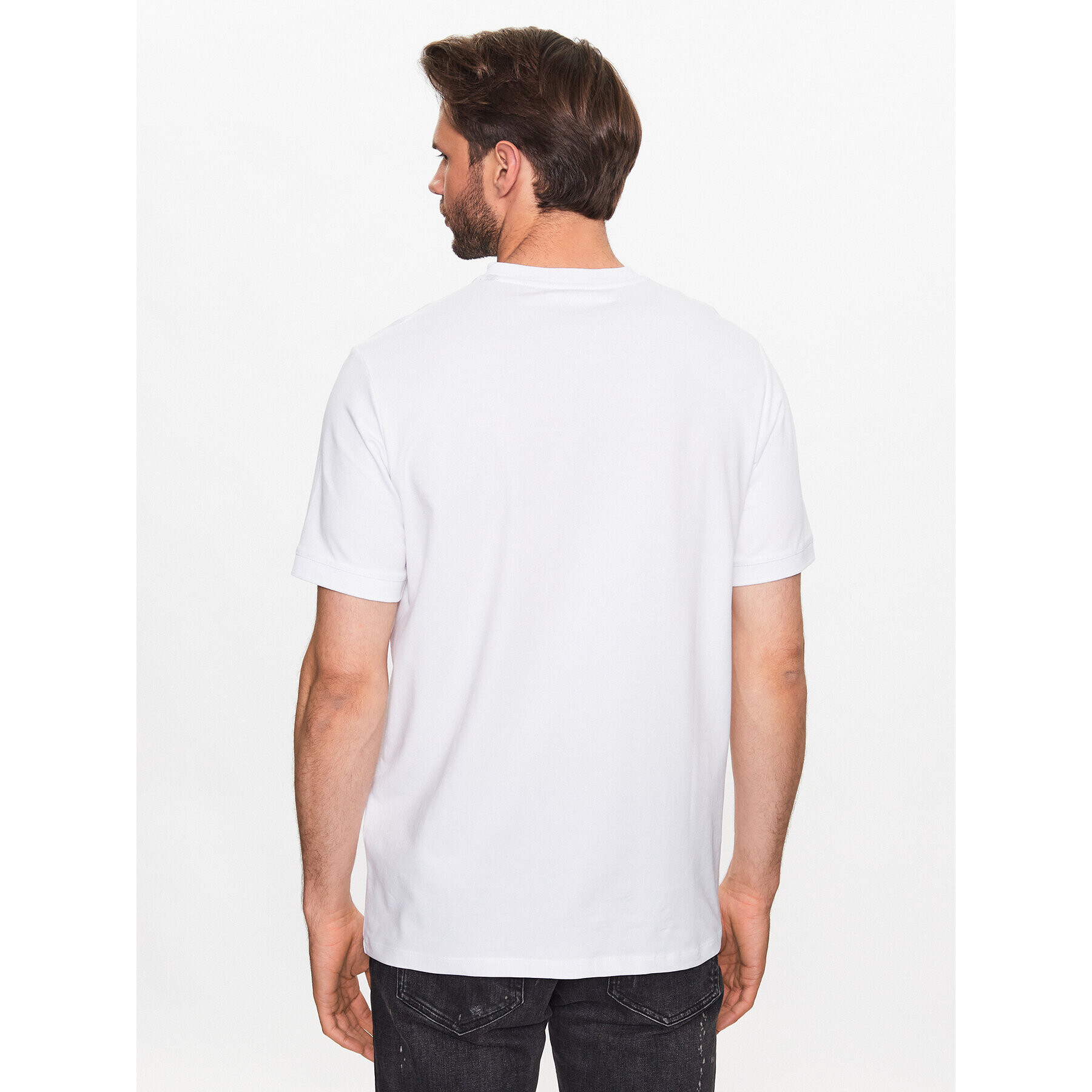 KARL LAGERFELD Tricou 755026 532221 Alb Regular Fit - Pled.ro