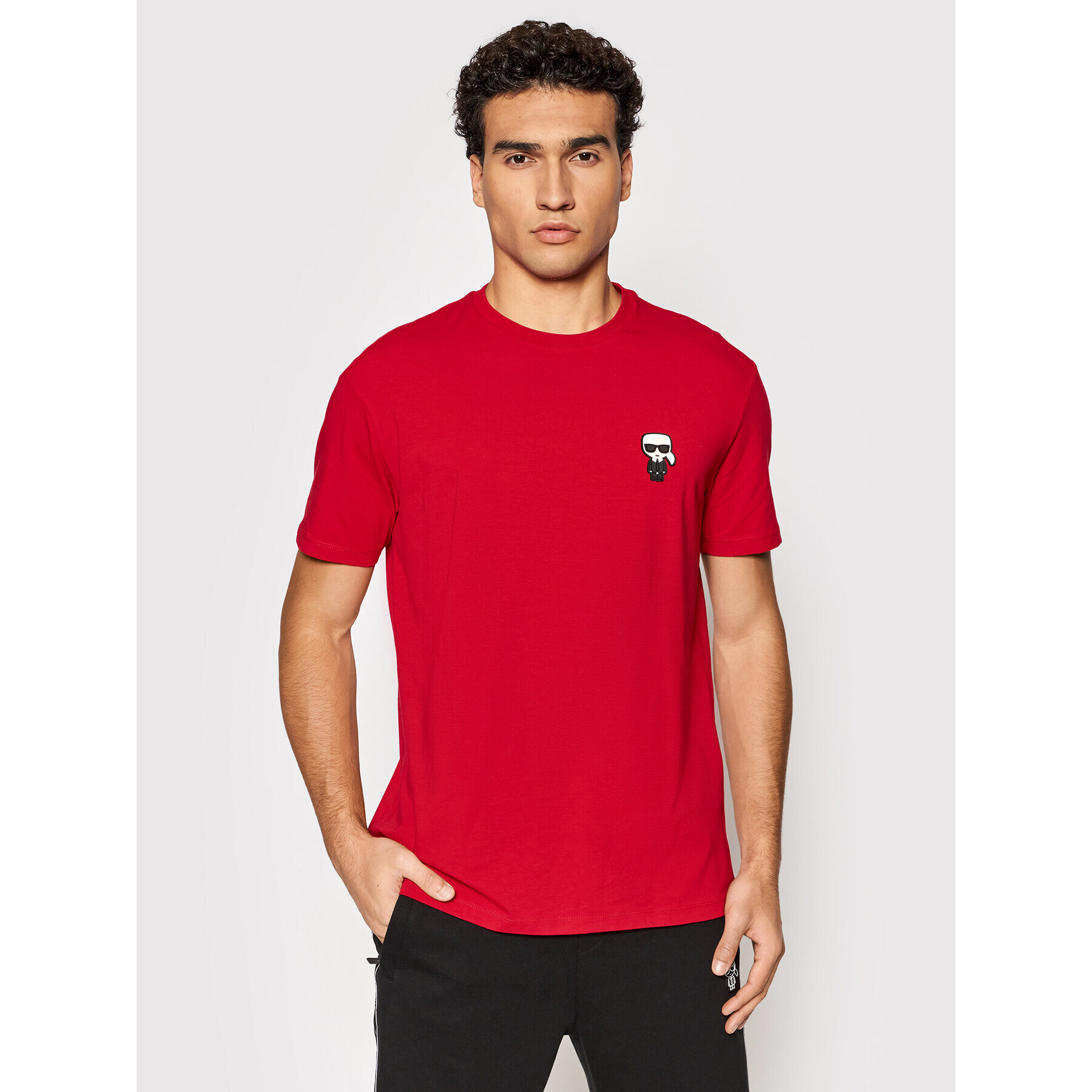 KARL LAGERFELD Tricou 755027 512221 Roșu Regular Fit - Pled.ro