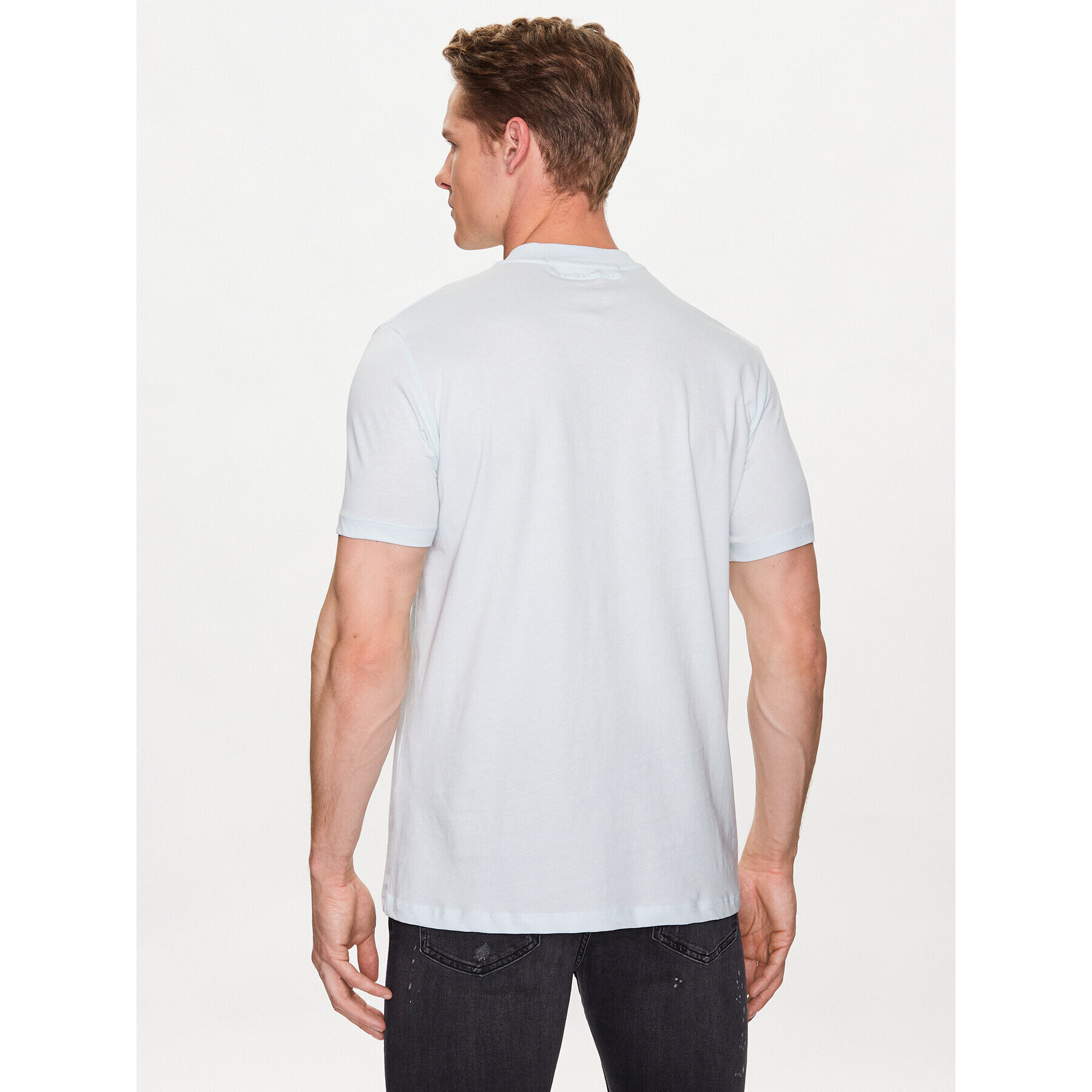 KARL LAGERFELD Tricou 755035 532224 Albastru Regular Fit - Pled.ro