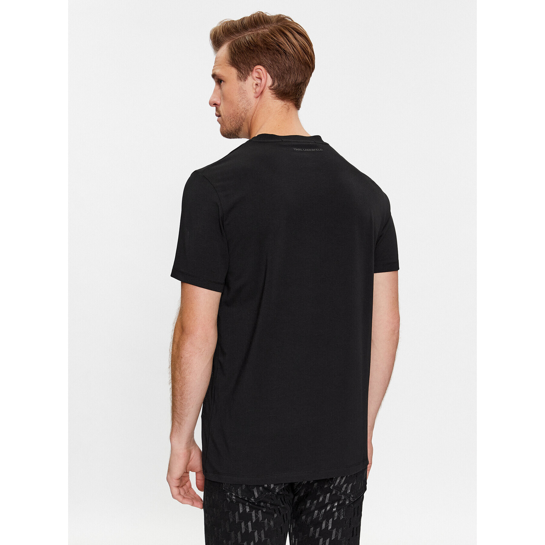 KARL LAGERFELD Tricou 755037 534221 Argintiu Regular Fit - Pled.ro