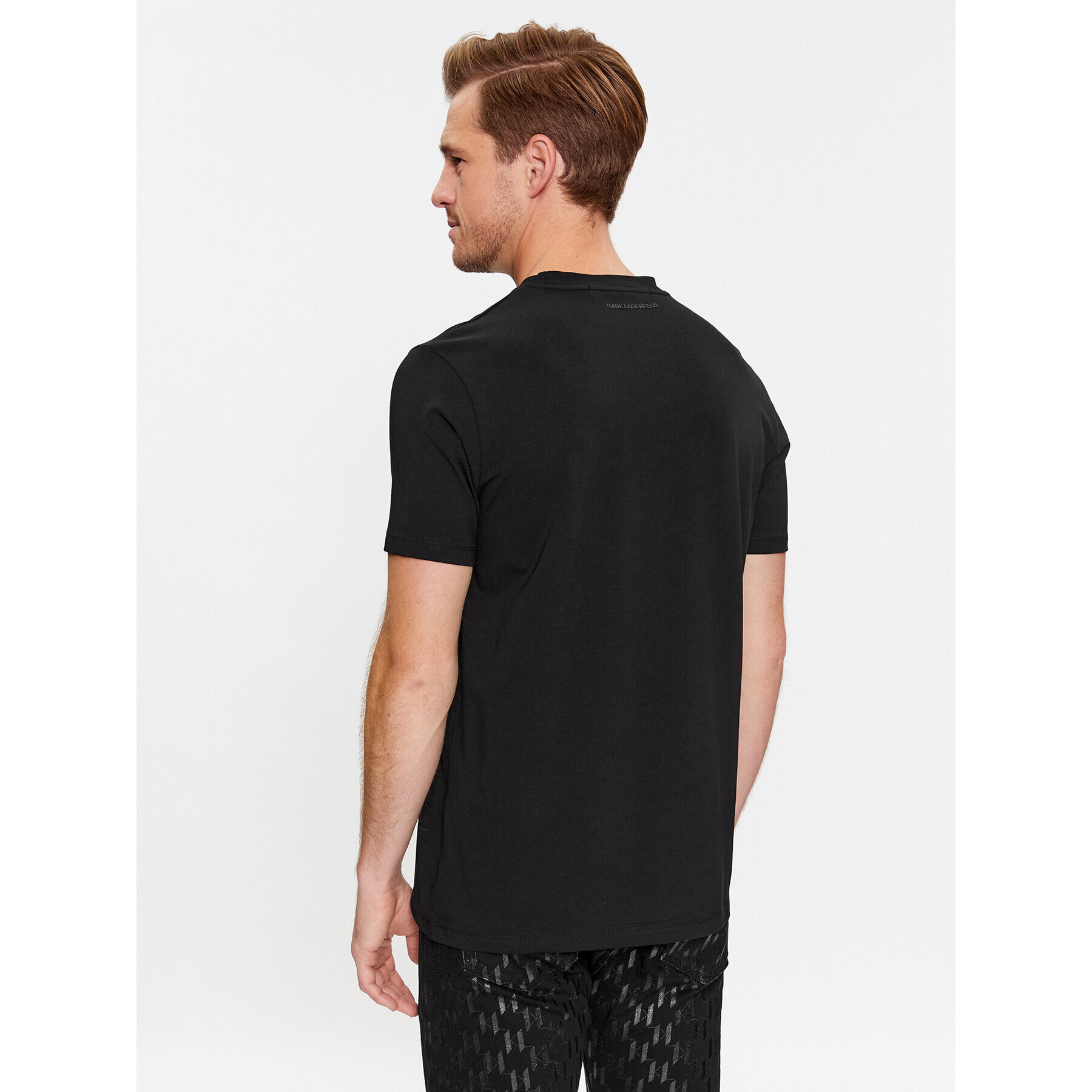 KARL LAGERFELD Tricou 755037 534221 Auriu Regular Fit - Pled.ro