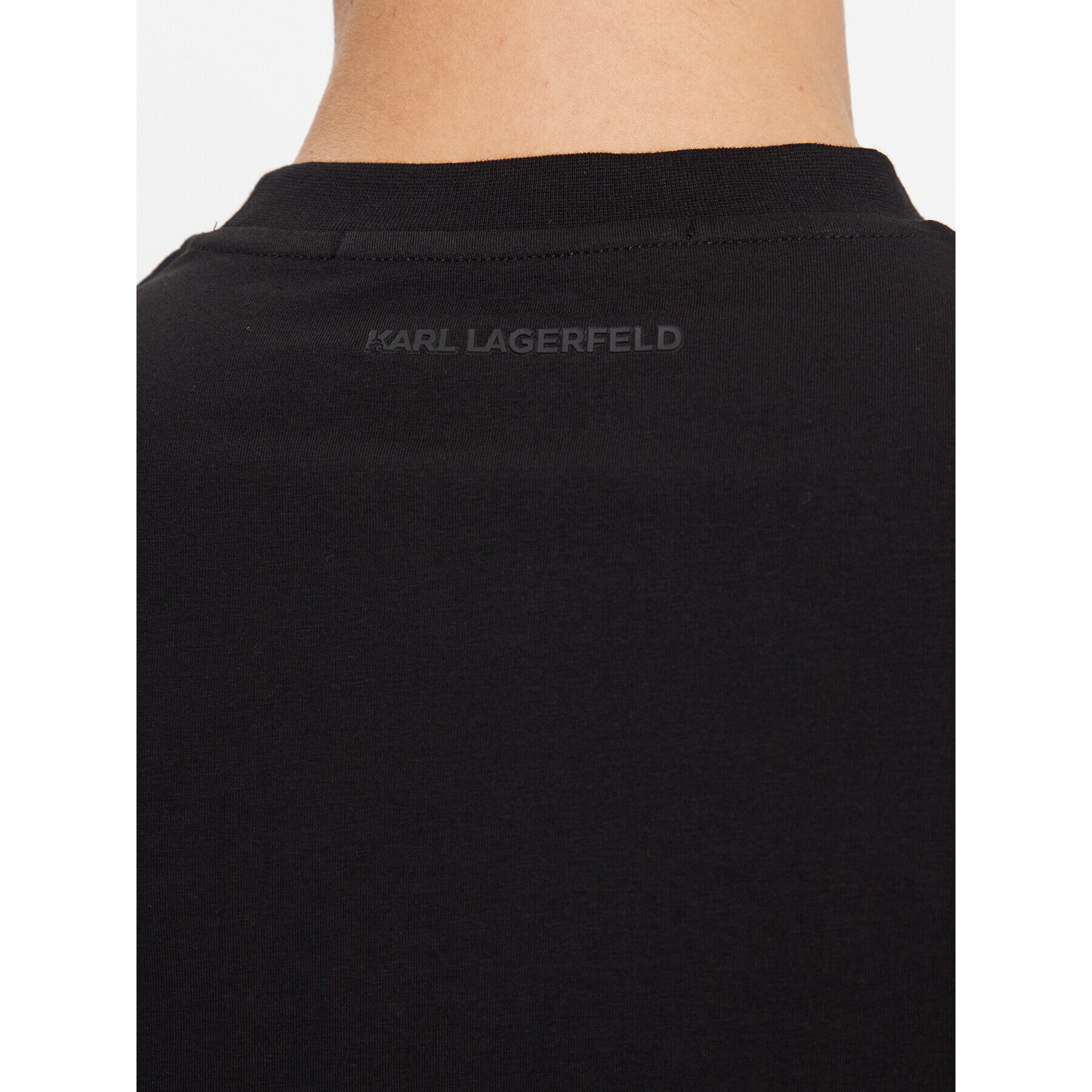 KARL LAGERFELD Tricou 755044 534221 Negru Regular Fit - Pled.ro