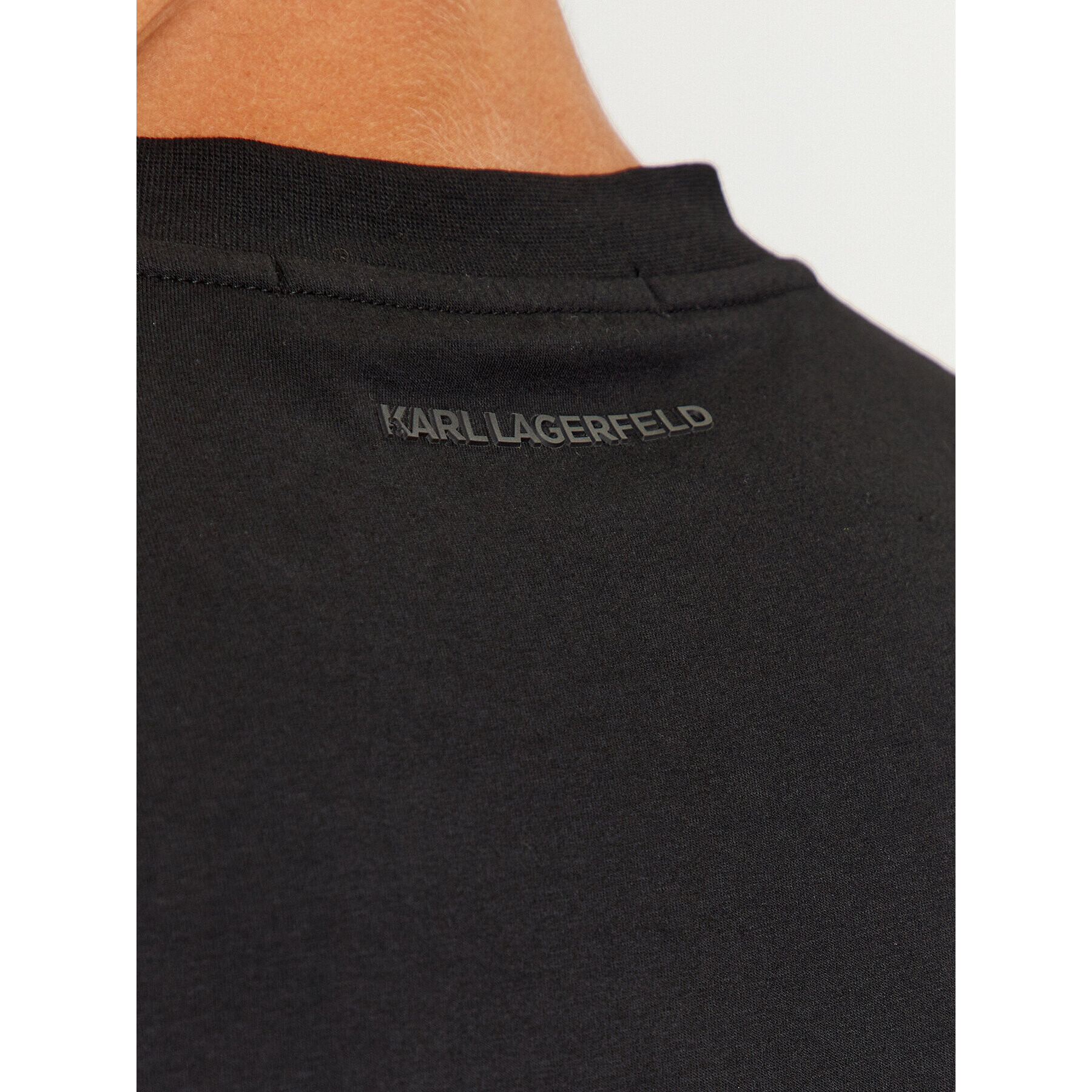 KARL LAGERFELD Tricou 755047 534221 Negru Regular Fit - Pled.ro