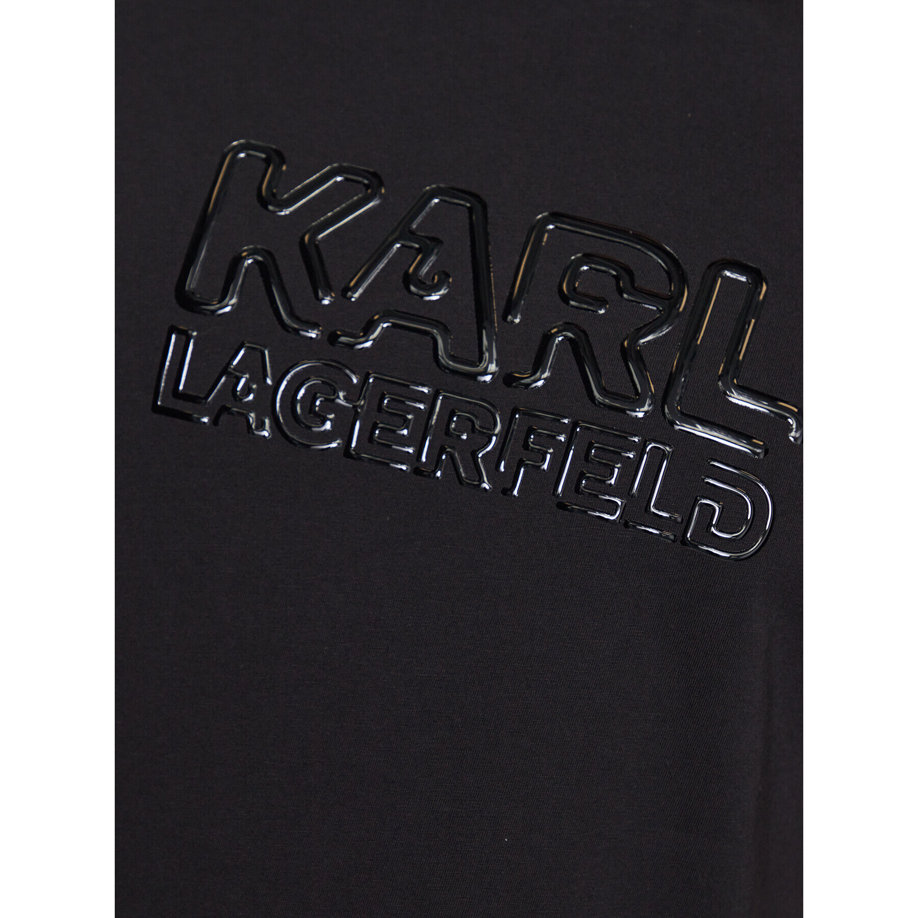 KARL LAGERFELD Tricou 755048 532225 Negru Regular Fit - Pled.ro