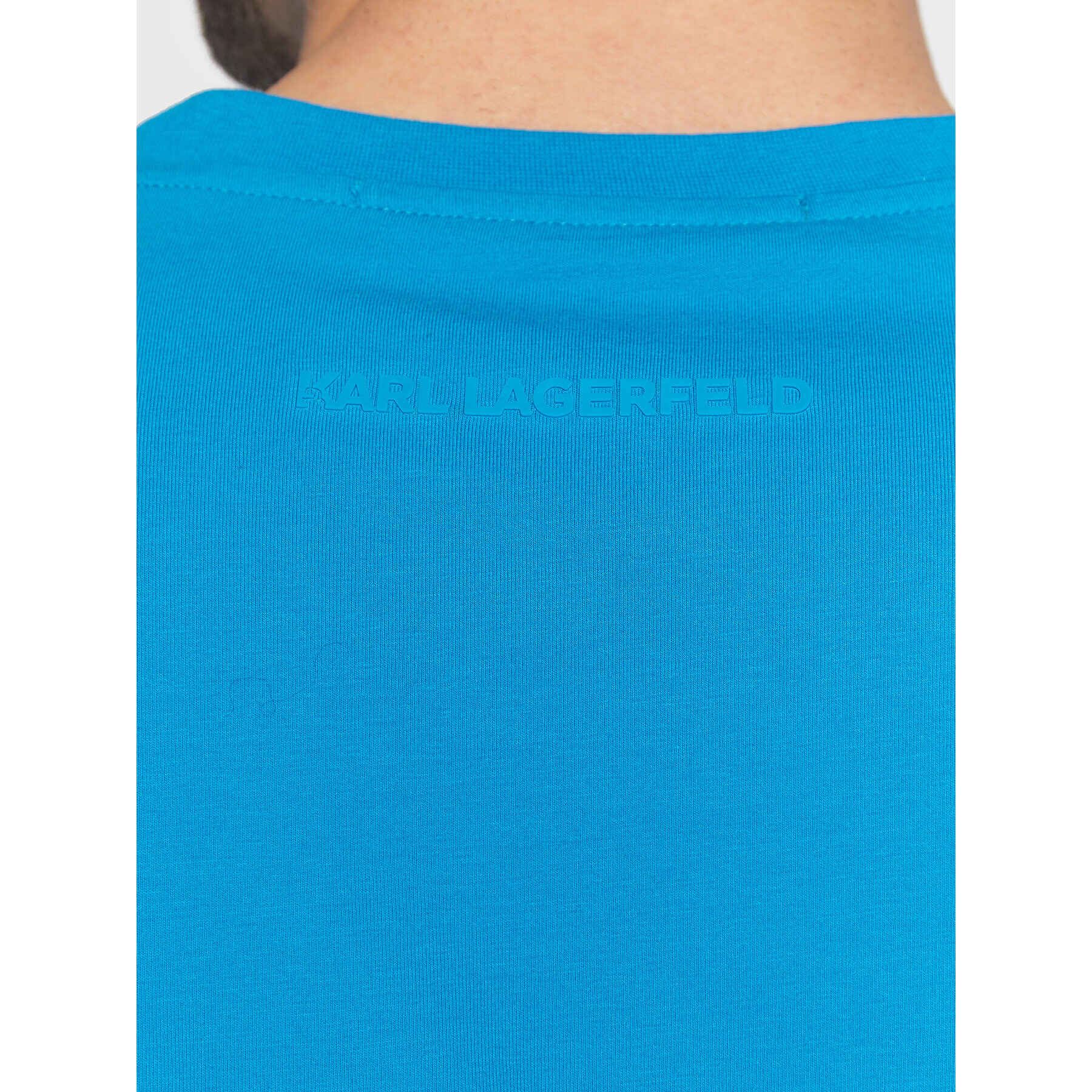 KARL LAGERFELD Tricou 755049 524221 Albastru Regular Fit - Pled.ro