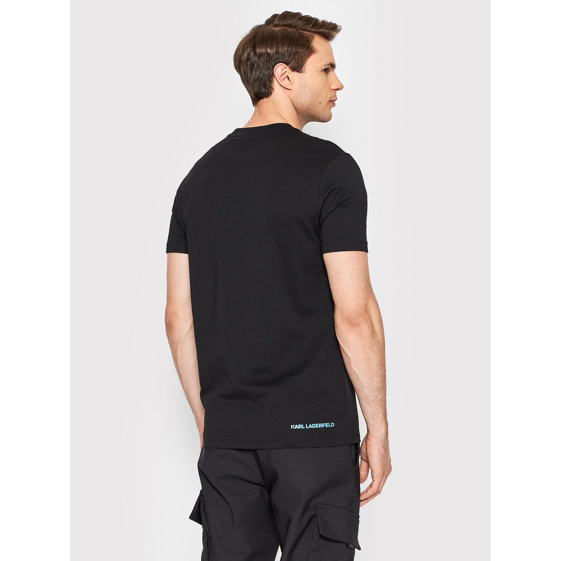 KARL LAGERFELD Tricou 755050 521224 Negru Regular Fit - Pled.ro