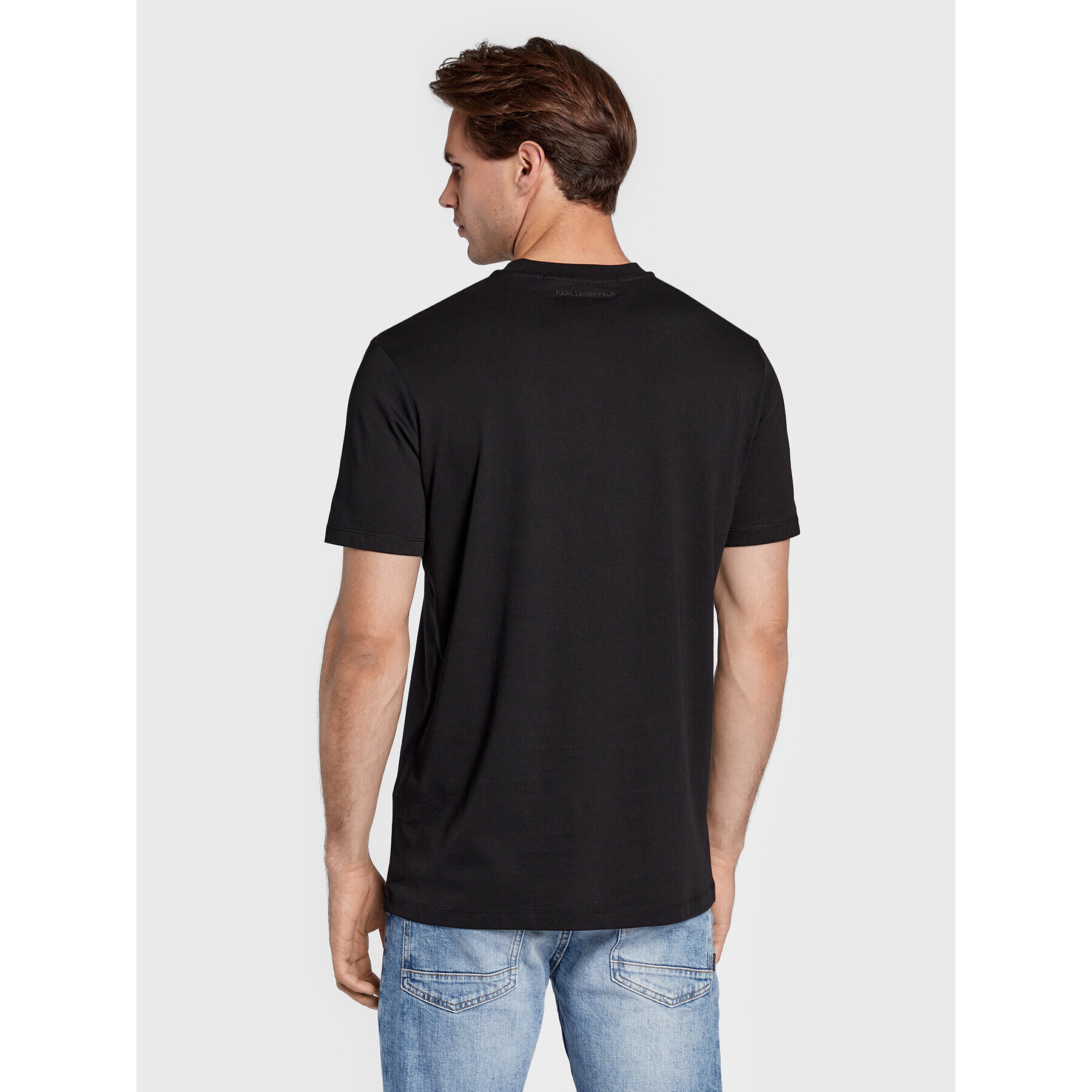 KARL LAGERFELD Tricou 755053 524224 Negru Regular Fit - Pled.ro