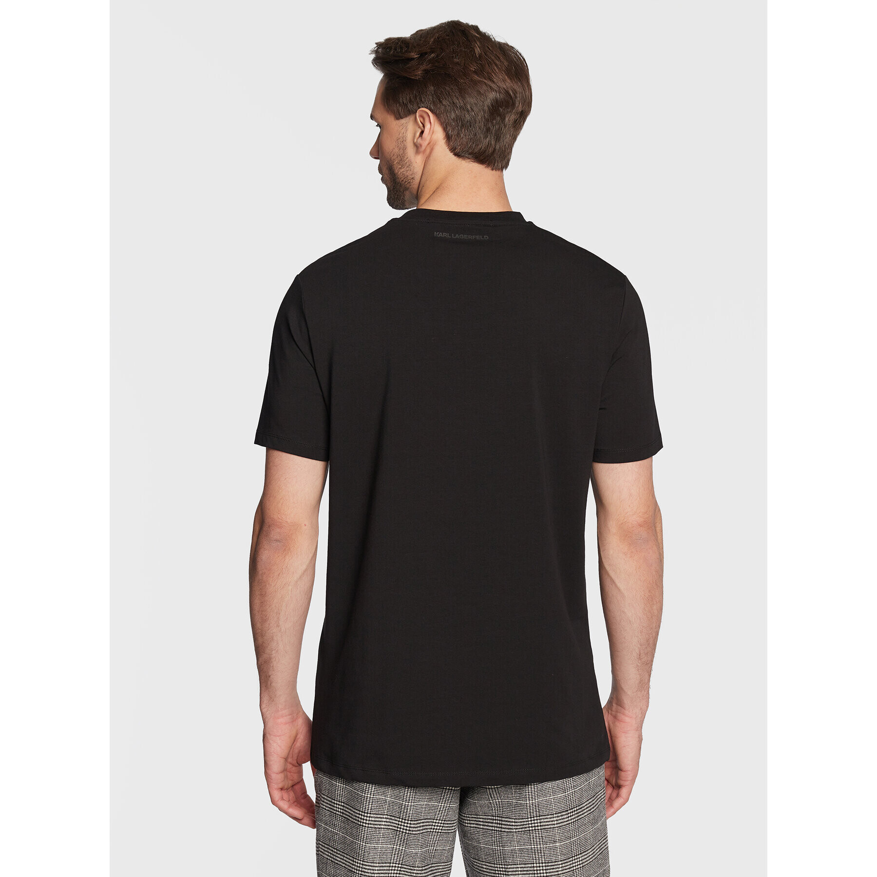 KARL LAGERFELD Tricou 755054 524221 Negru Regular Fit - Pled.ro