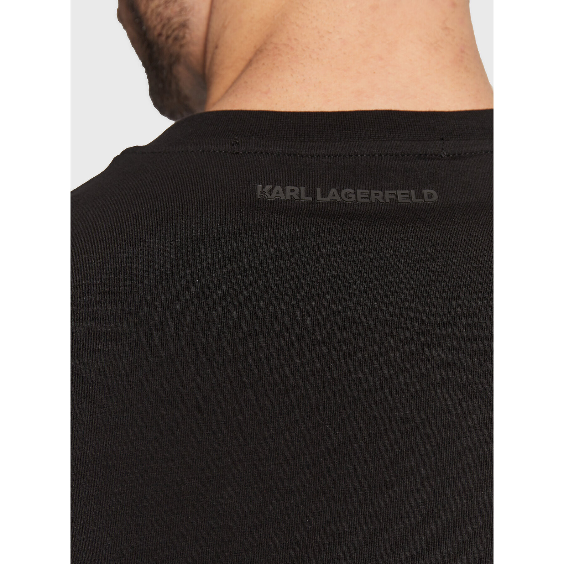 KARL LAGERFELD Tricou 755054 524221 Negru Regular Fit - Pled.ro