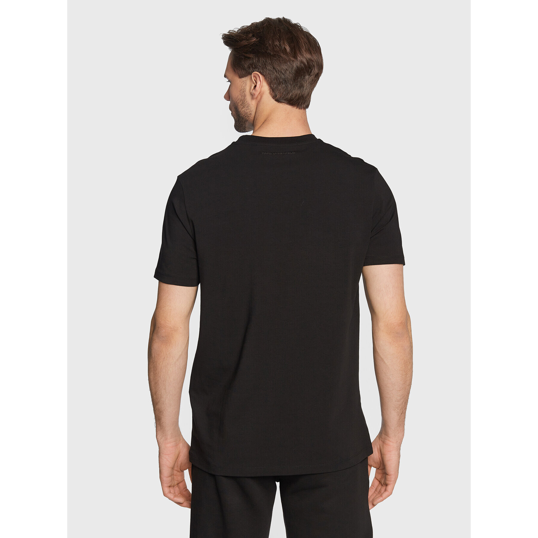 KARL LAGERFELD Tricou 755057 524221 Negru Regular Fit - Pled.ro