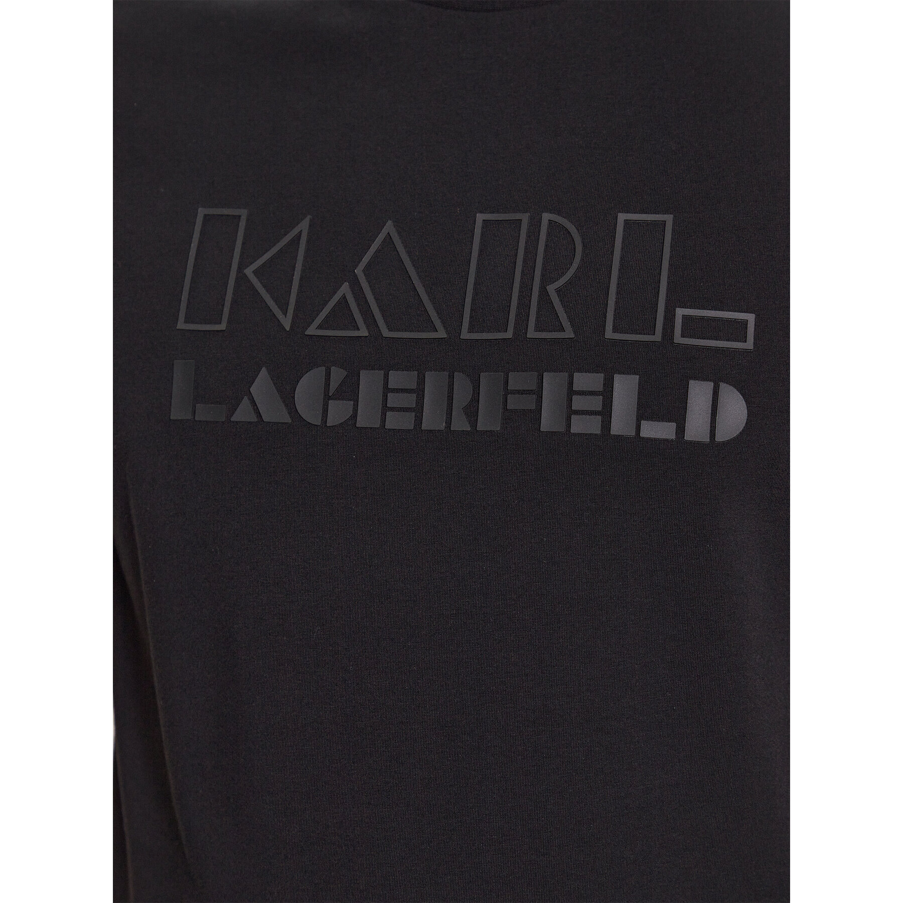 KARL LAGERFELD Tricou 755060 533221 Negru Regular Fit - Pled.ro