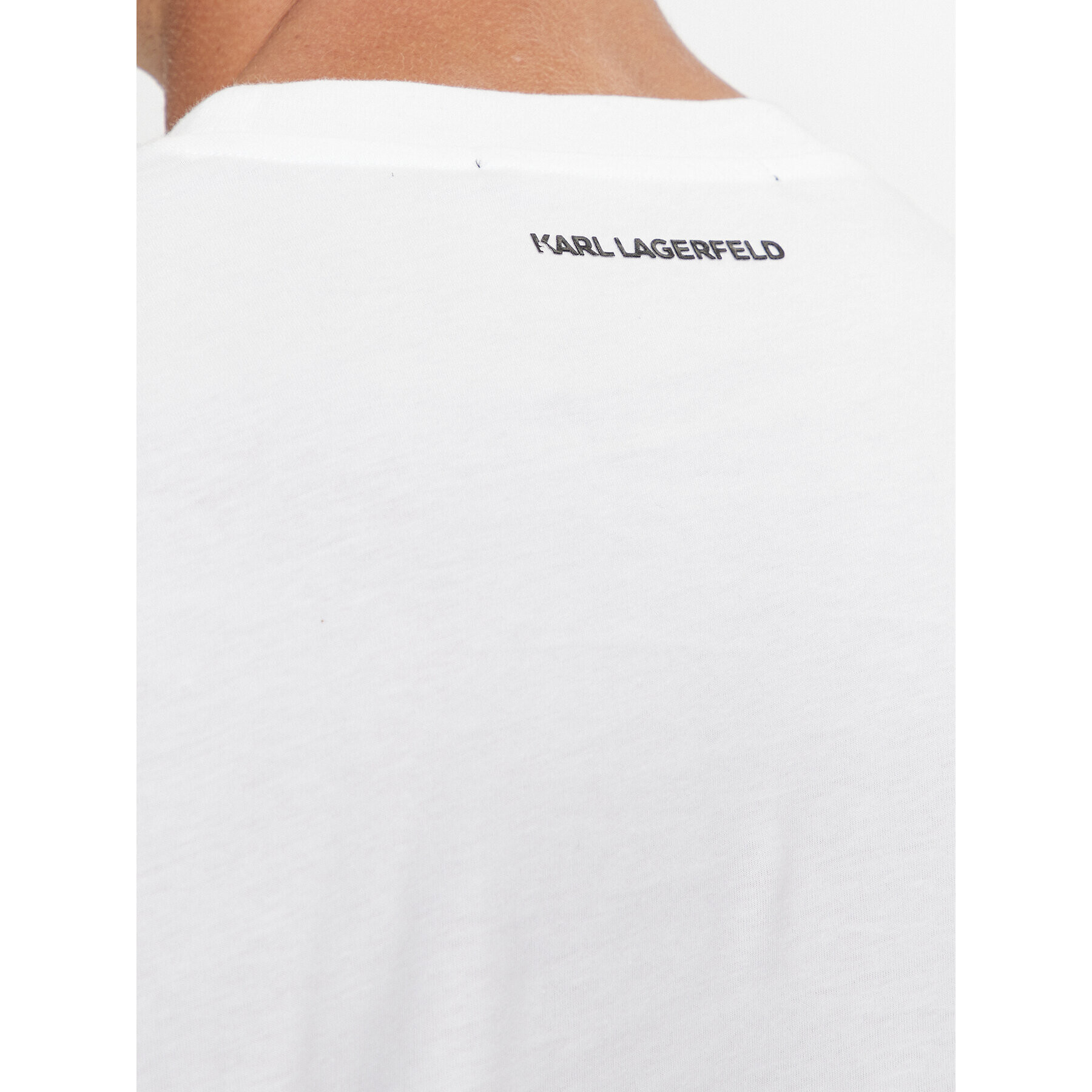 KARL LAGERFELD Tricou 755061 534241 Alb Regular Fit - Pled.ro