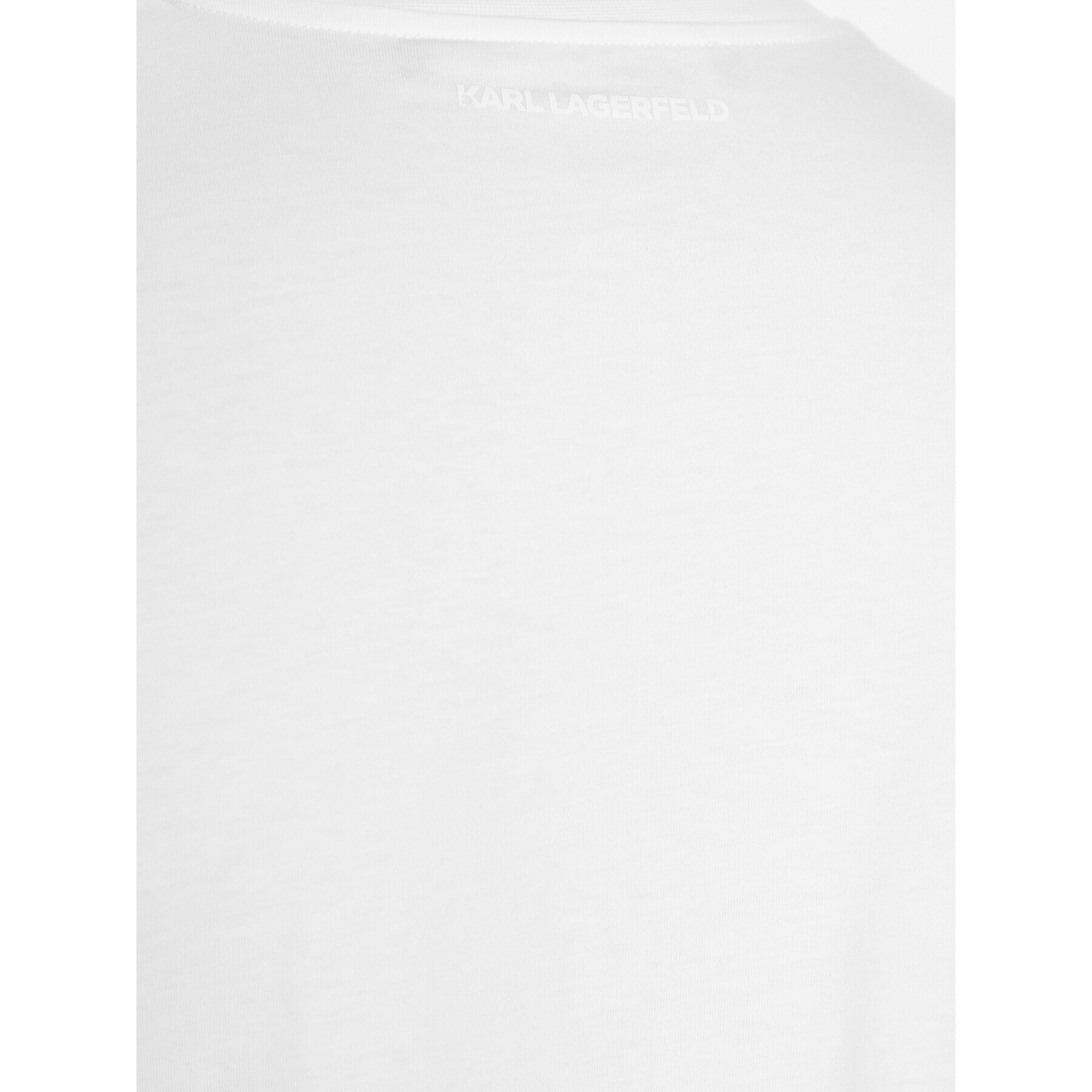 KARL LAGERFELD Tricou 755070 532250 Alb Regular Fit - Pled.ro