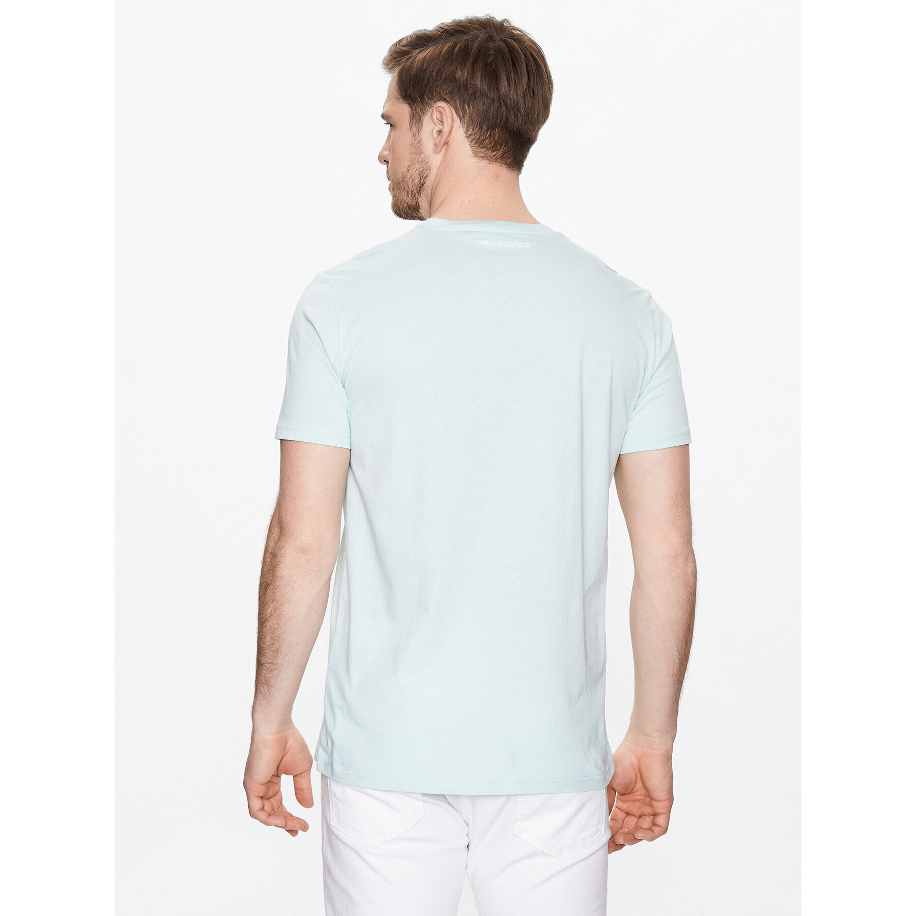 KARL LAGERFELD Tricou 755071 532251 Verde Regular Fit - Pled.ro