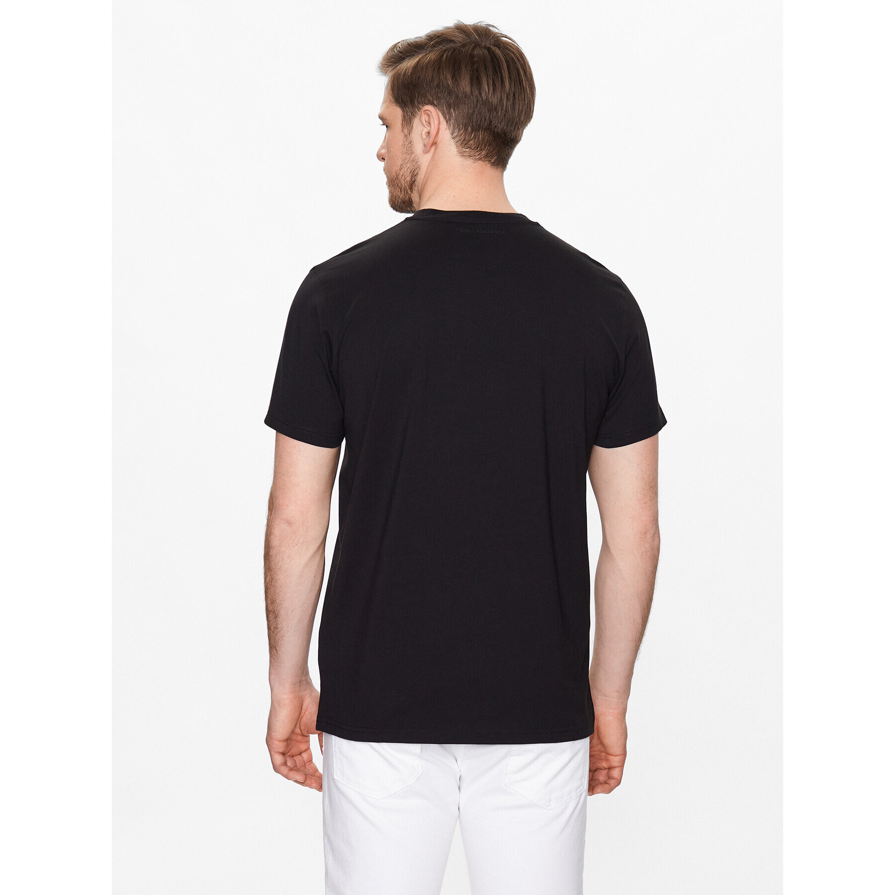 KARL LAGERFELD Tricou 755073 532250 Negru Regular Fit - Pled.ro