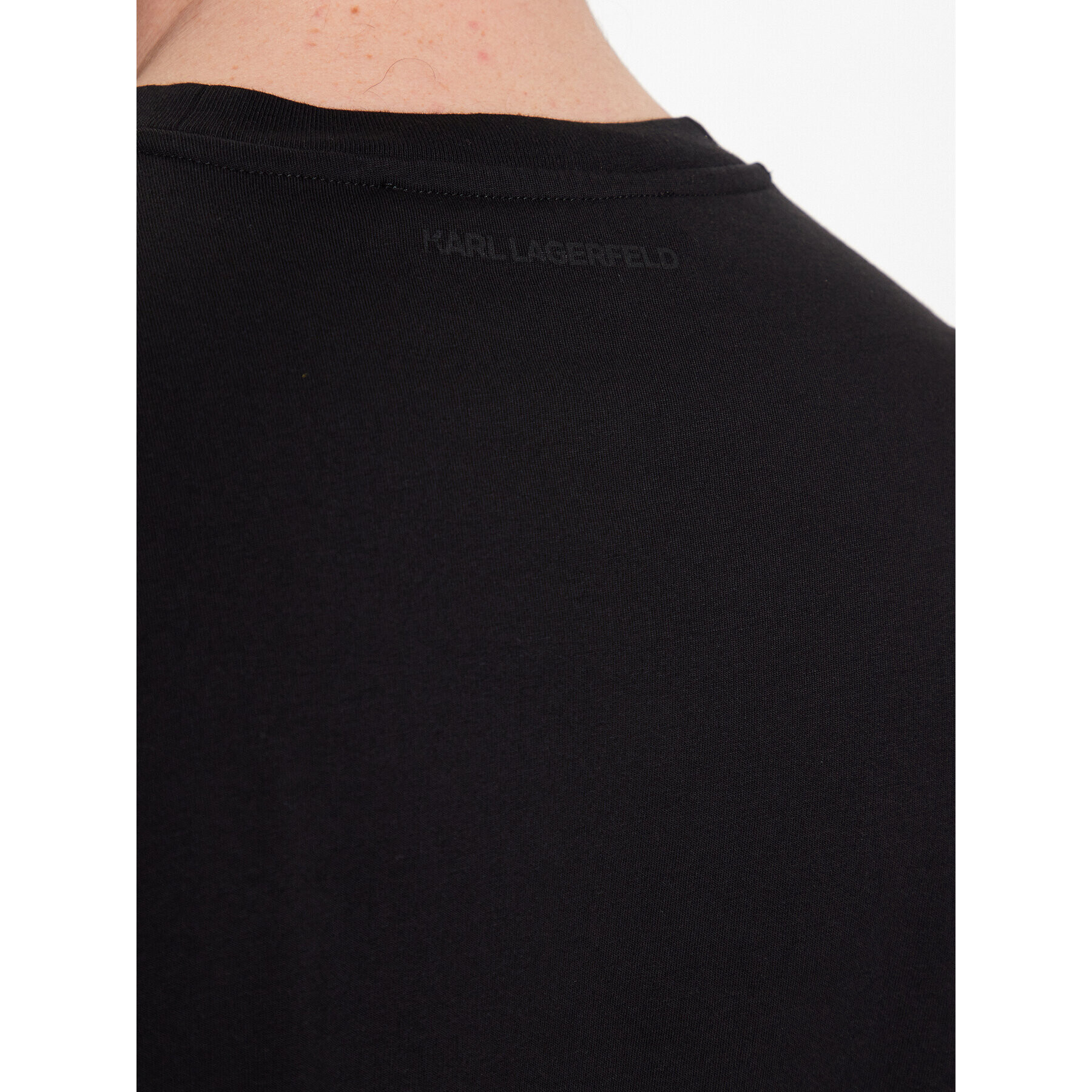 KARL LAGERFELD Tricou 755073 532250 Negru Regular Fit - Pled.ro