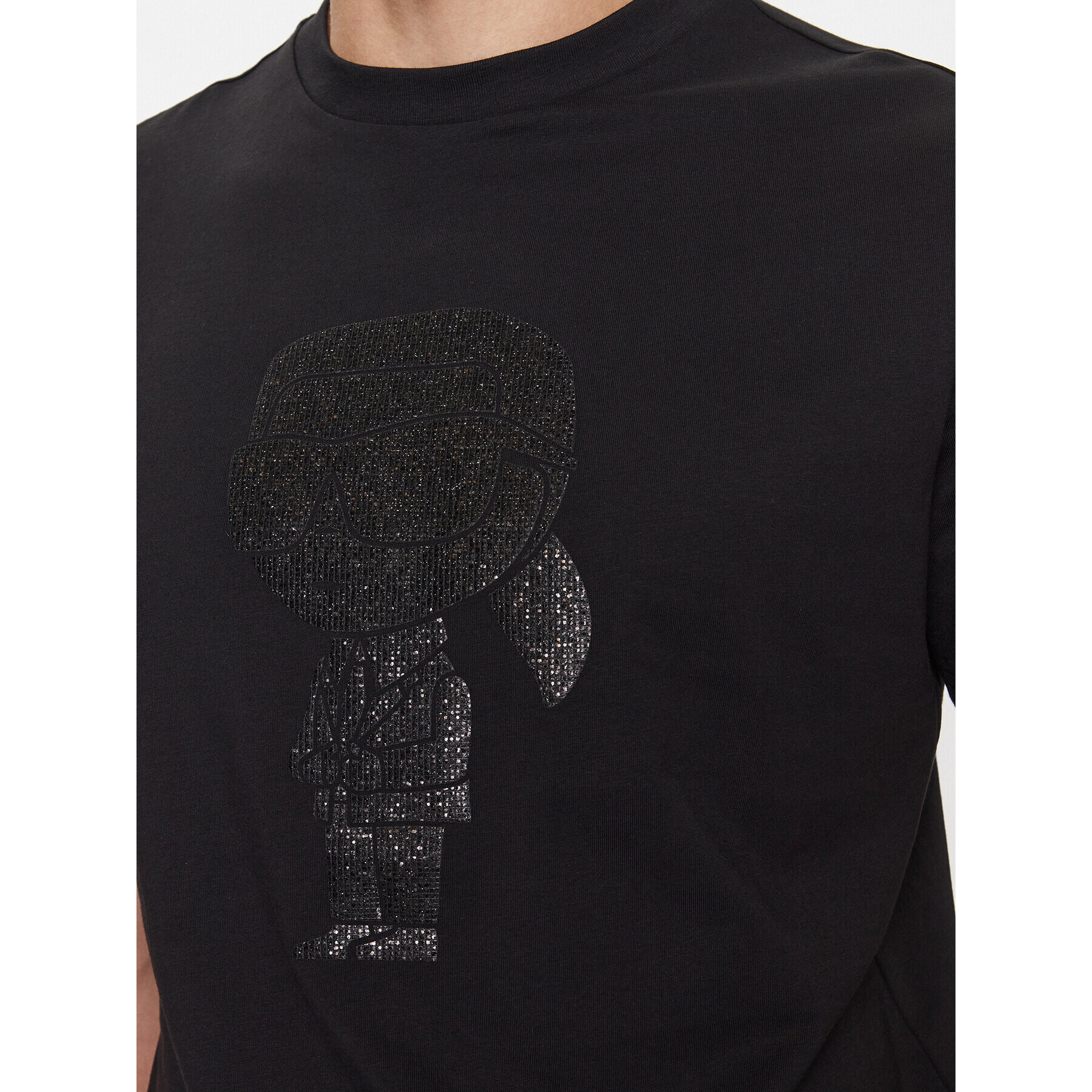 KARL LAGERFELD Tricou 755073 534250 Negru Regular Fit - Pled.ro