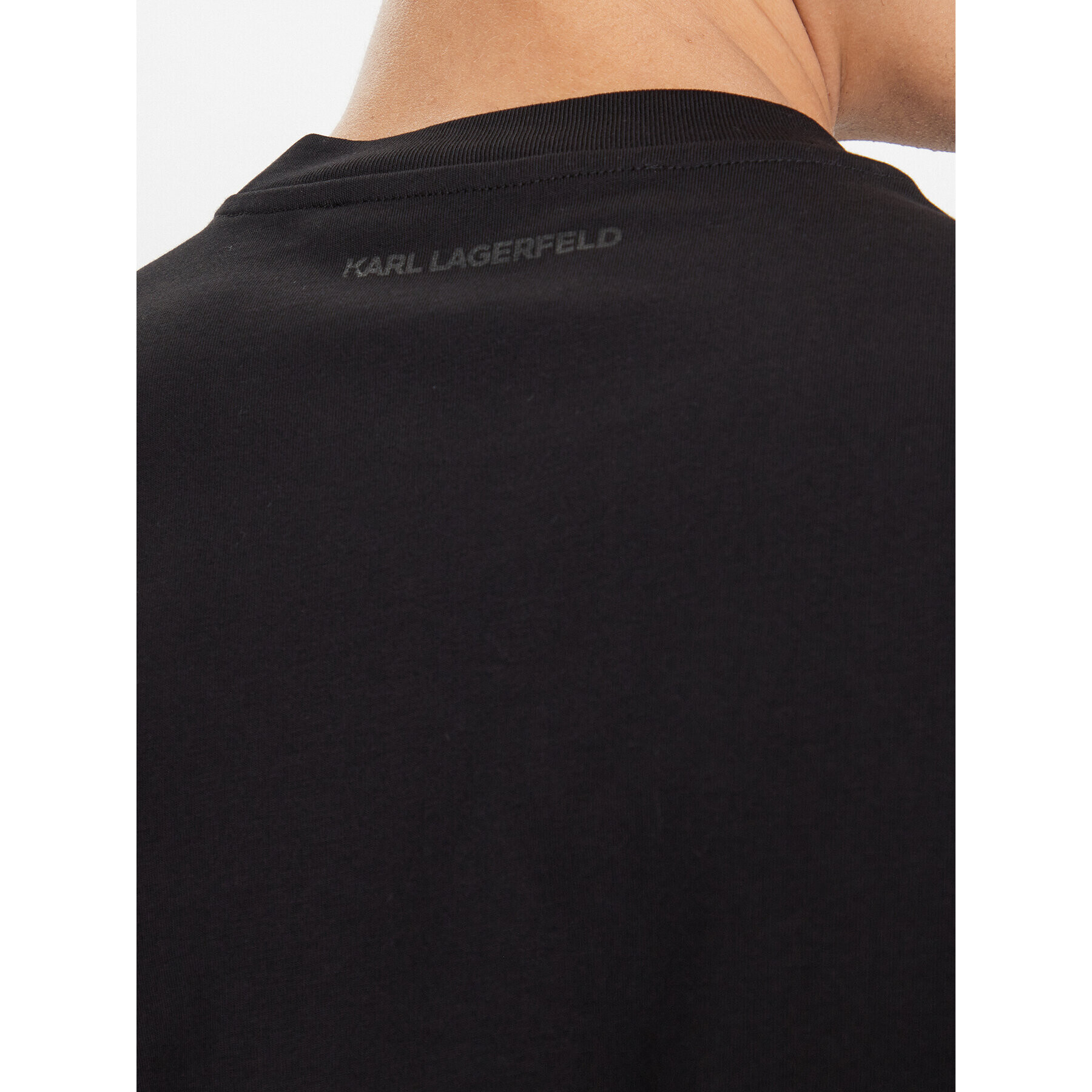 KARL LAGERFELD Tricou 755073 534250 Negru Regular Fit - Pled.ro