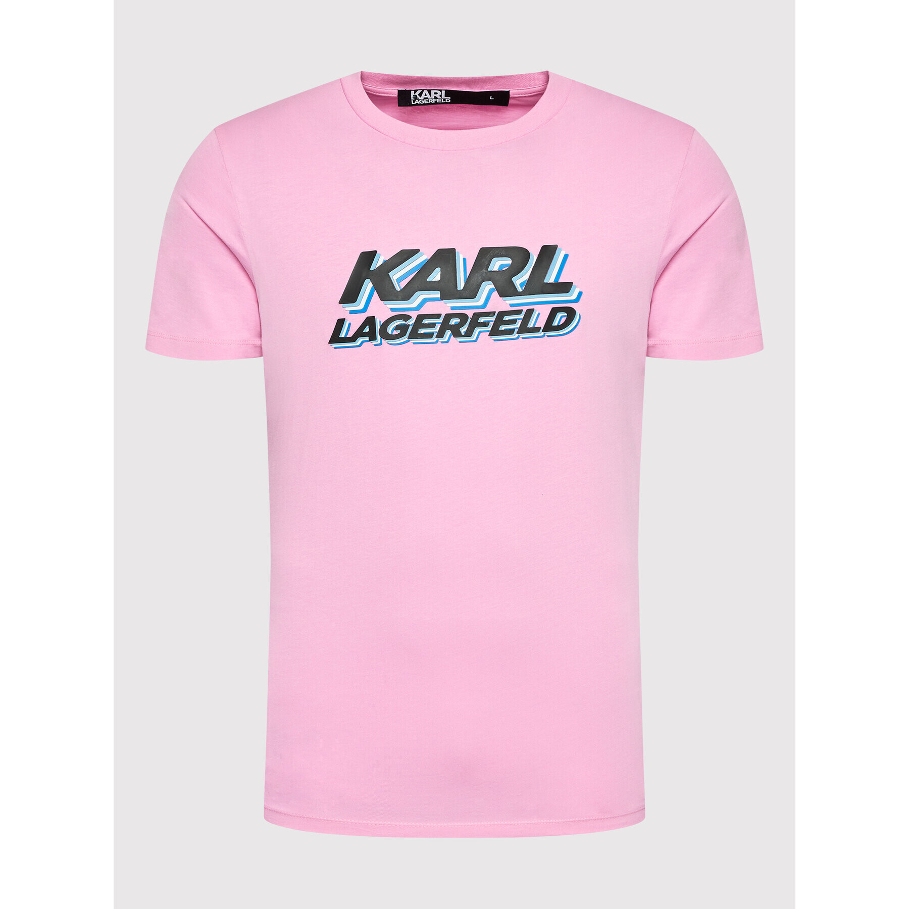 KARL LAGERFELD Tricou 755080 523224 Roz Regular Fit - Pled.ro