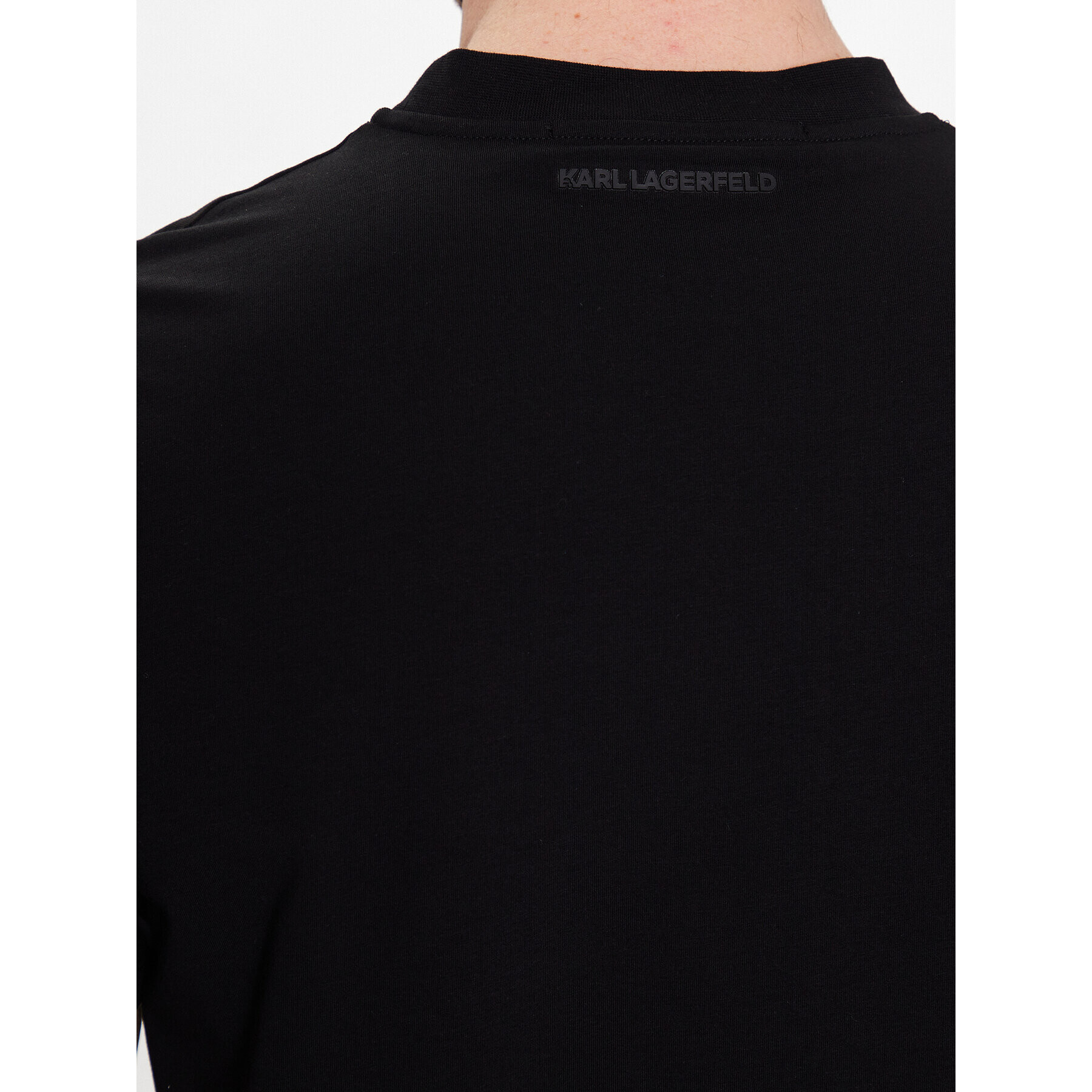 KARL LAGERFELD Tricou 755080 532221 Negru Regular Fit - Pled.ro