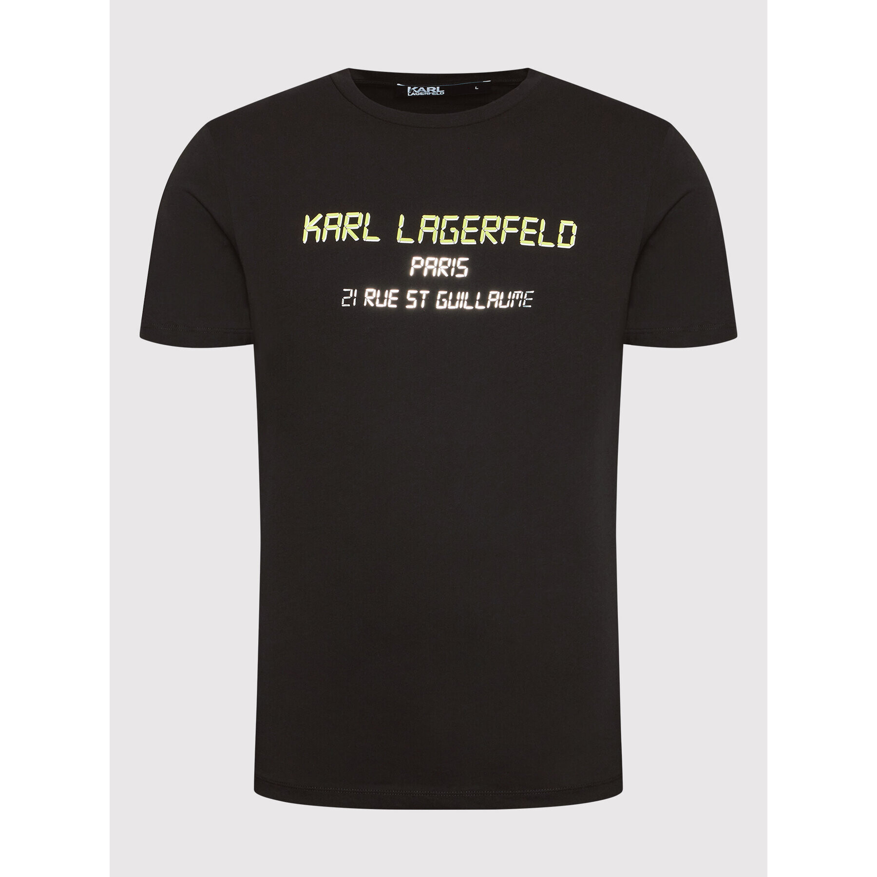 KARL LAGERFELD Tricou 755081 523224 Negru Regular Fit - Pled.ro