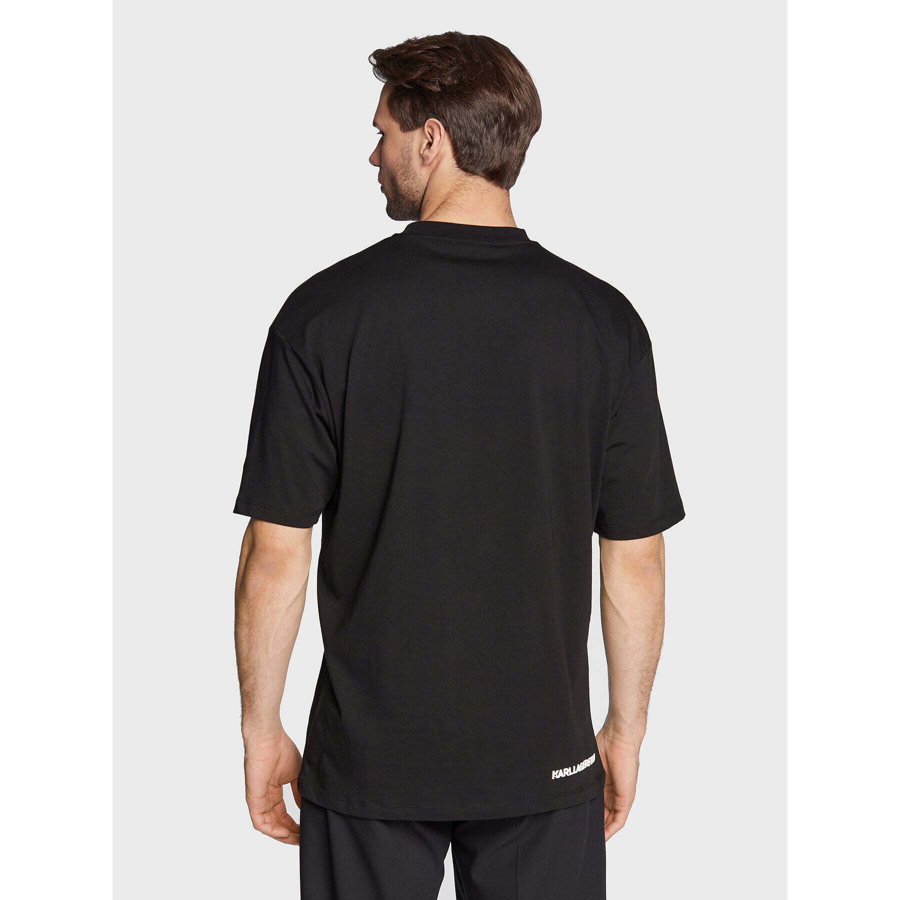 KARL LAGERFELD Tricou 755245 524224 Negru Regular Fit - Pled.ro