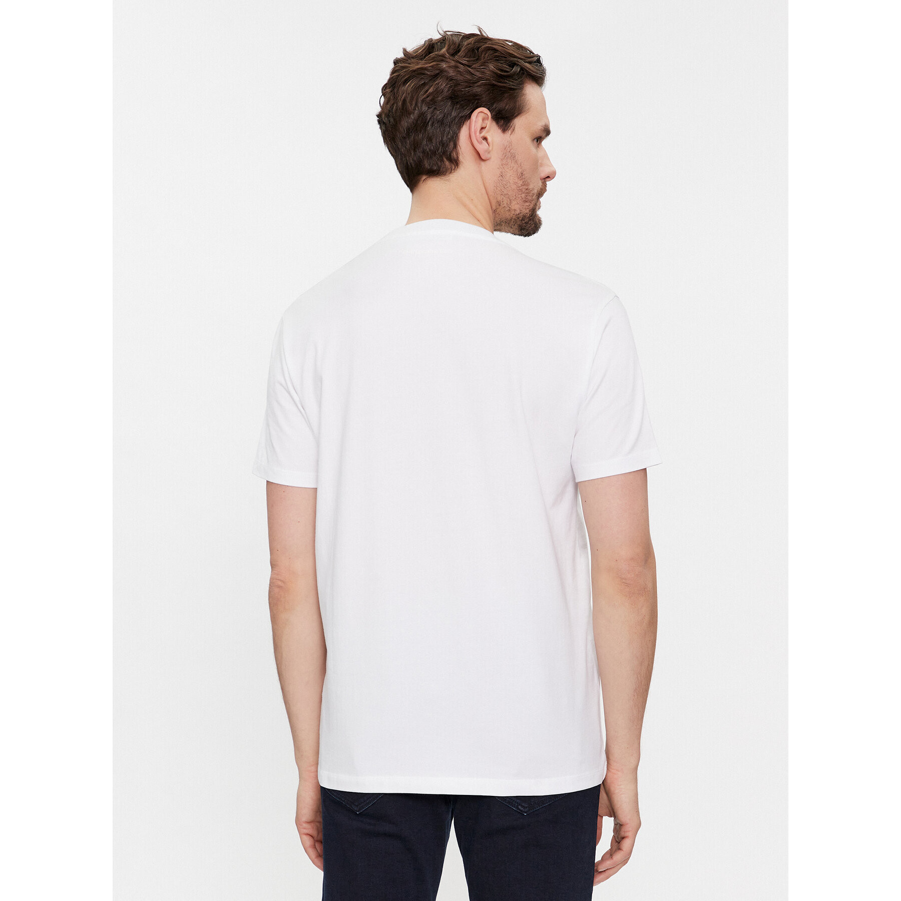 KARL LAGERFELD Tricou 755403 541221 Alb Regular Fit - Pled.ro