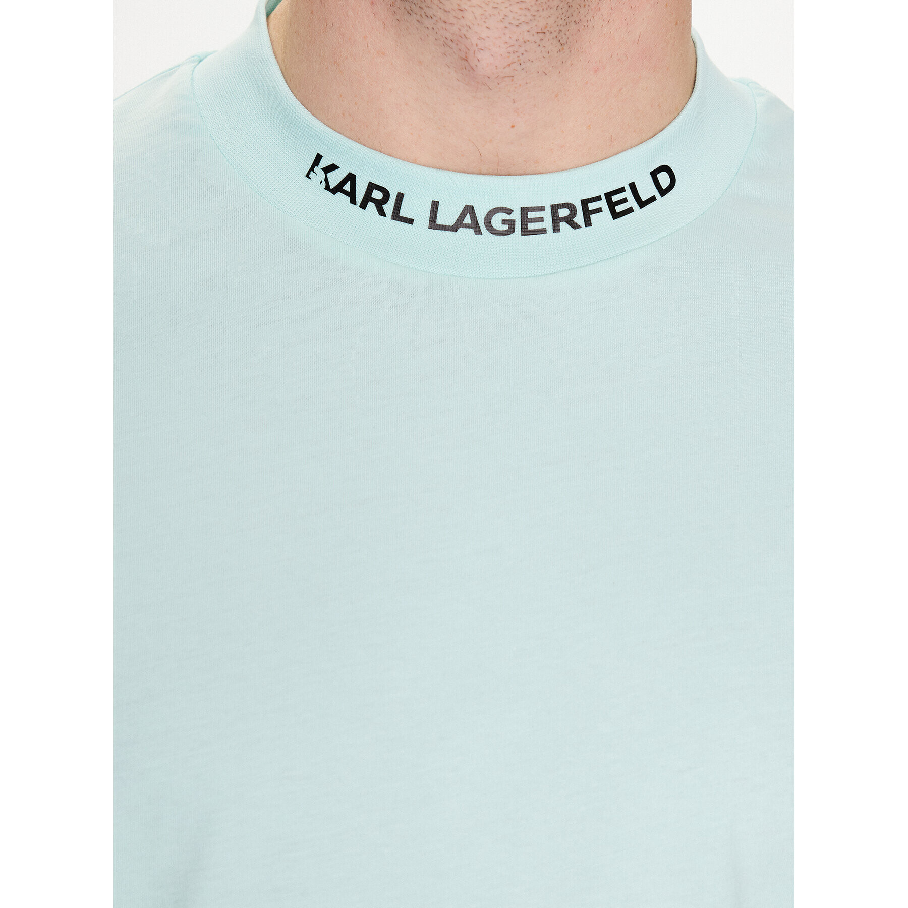 KARL LAGERFELD Tricou Crew Neck 755150 532224 Verde Regular Fit - Pled.ro