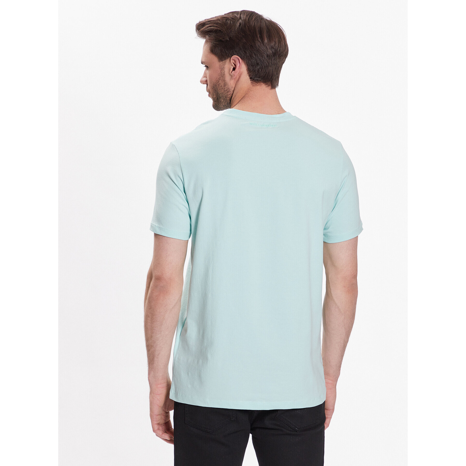 KARL LAGERFELD Tricou Crew Neck 755890 532221 Verde Regular Fit - Pled.ro