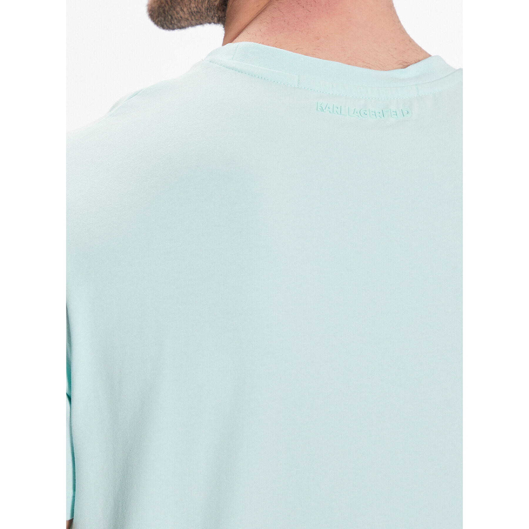 KARL LAGERFELD Tricou Crew Neck 755890 532221 Verde Regular Fit - Pled.ro