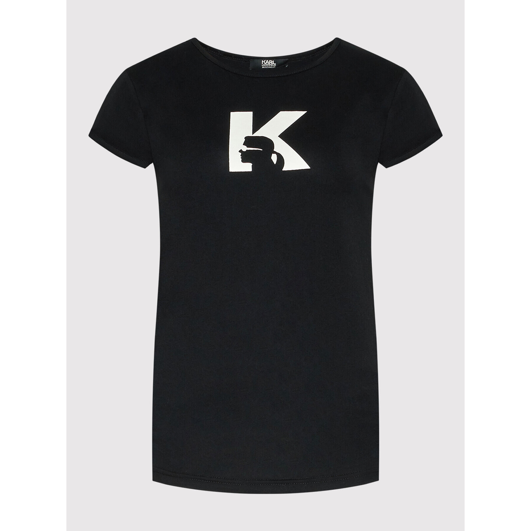 KARL LAGERFELD Tricou KL22WTS01 Negru Regular Fit - Pled.ro