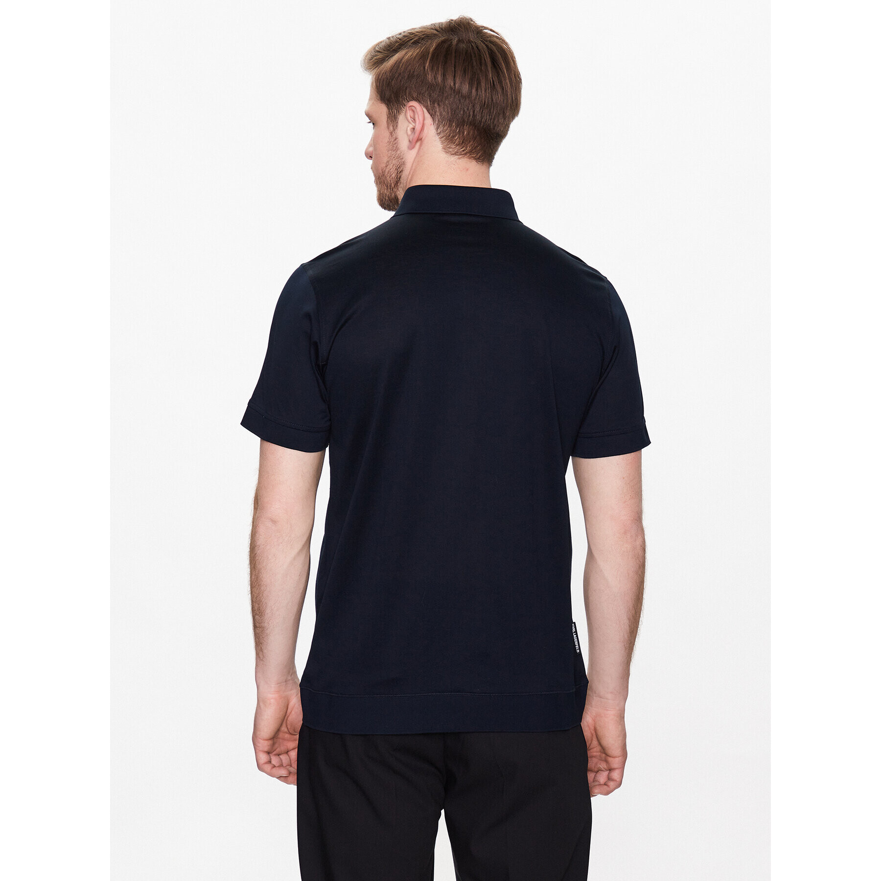 KARL LAGERFELD Tricou polo 7345001 52200 Bleumarin Regular Fit - Pled.ro