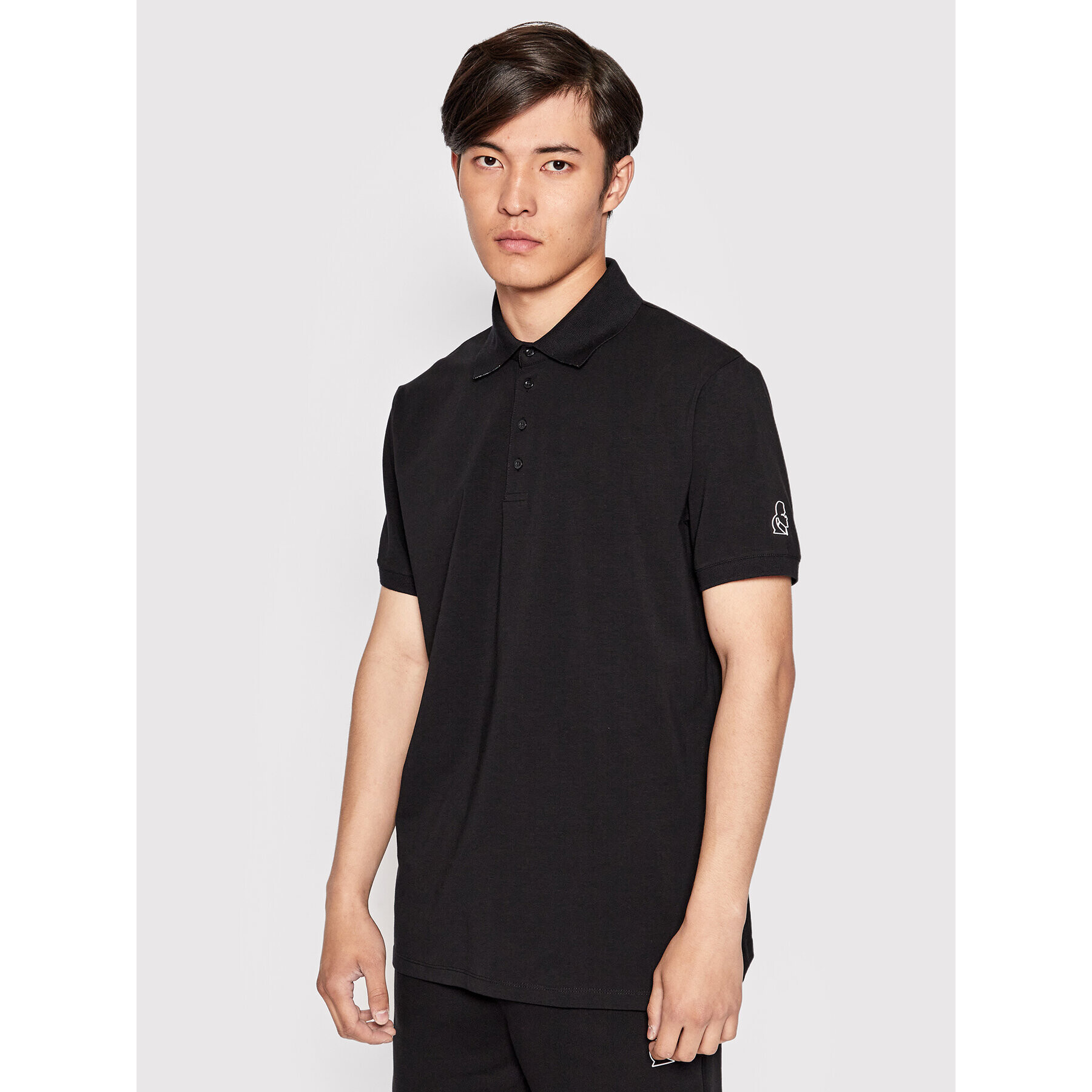 KARL LAGERFELD Tricou polo 745019 521221 Negru Regular Fit - Pled.ro