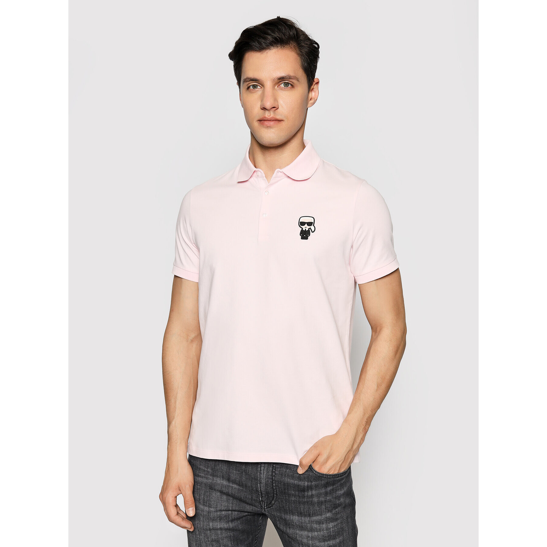 KARL LAGERFELD Tricou polo 745021 511221 Roz Regular Fit - Pled.ro