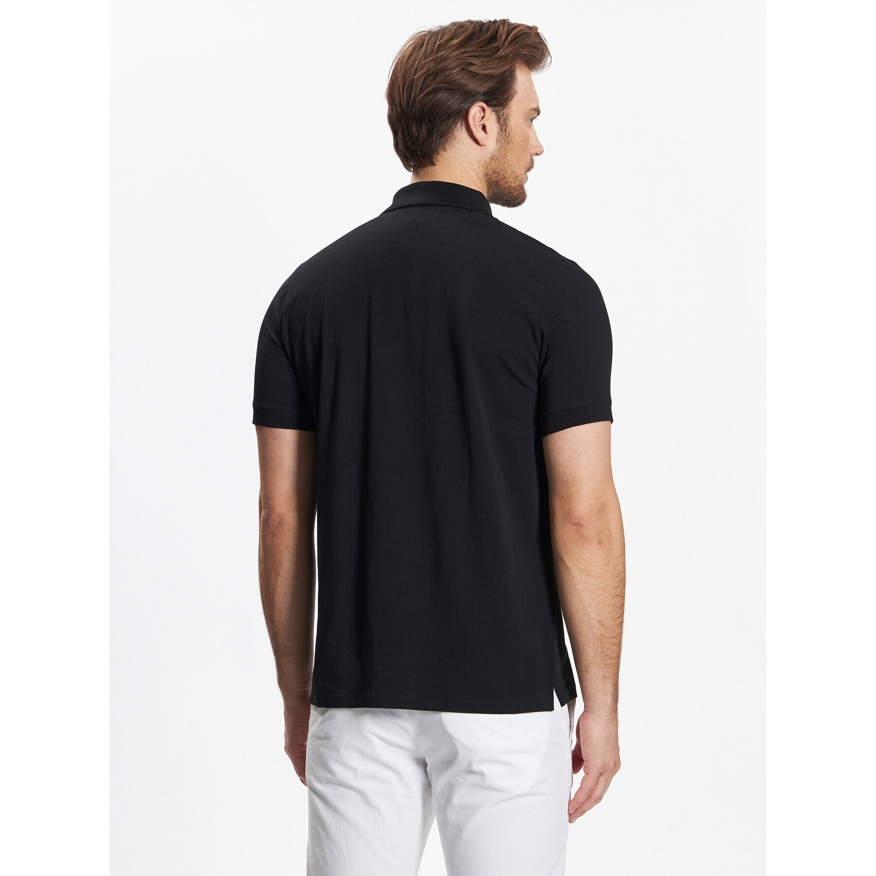 KARL LAGERFELD Tricou polo 745021 532221 Negru Regular Fit - Pled.ro