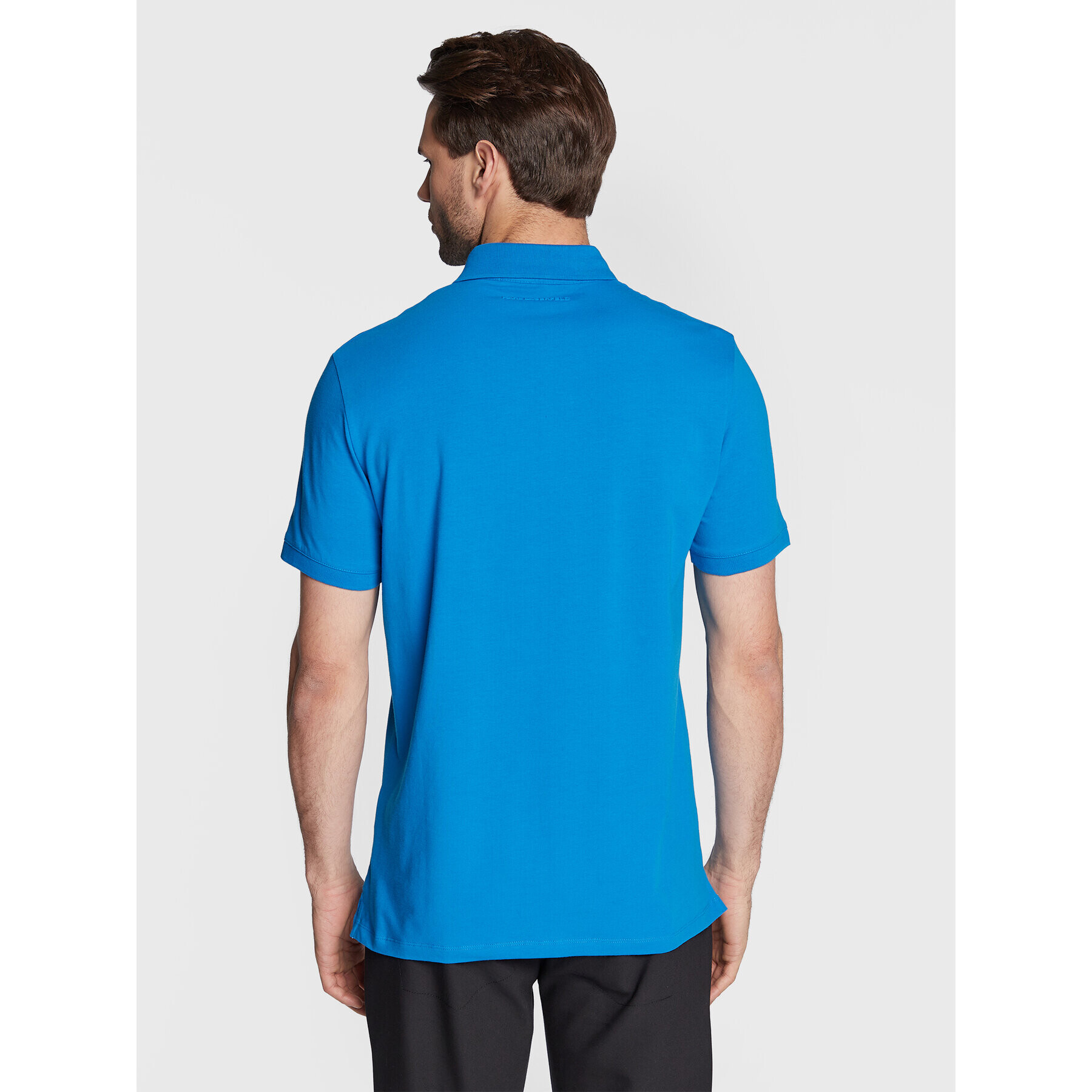 KARL LAGERFELD Tricou polo 745022 524221 Albastru Regular Fit - Pled.ro