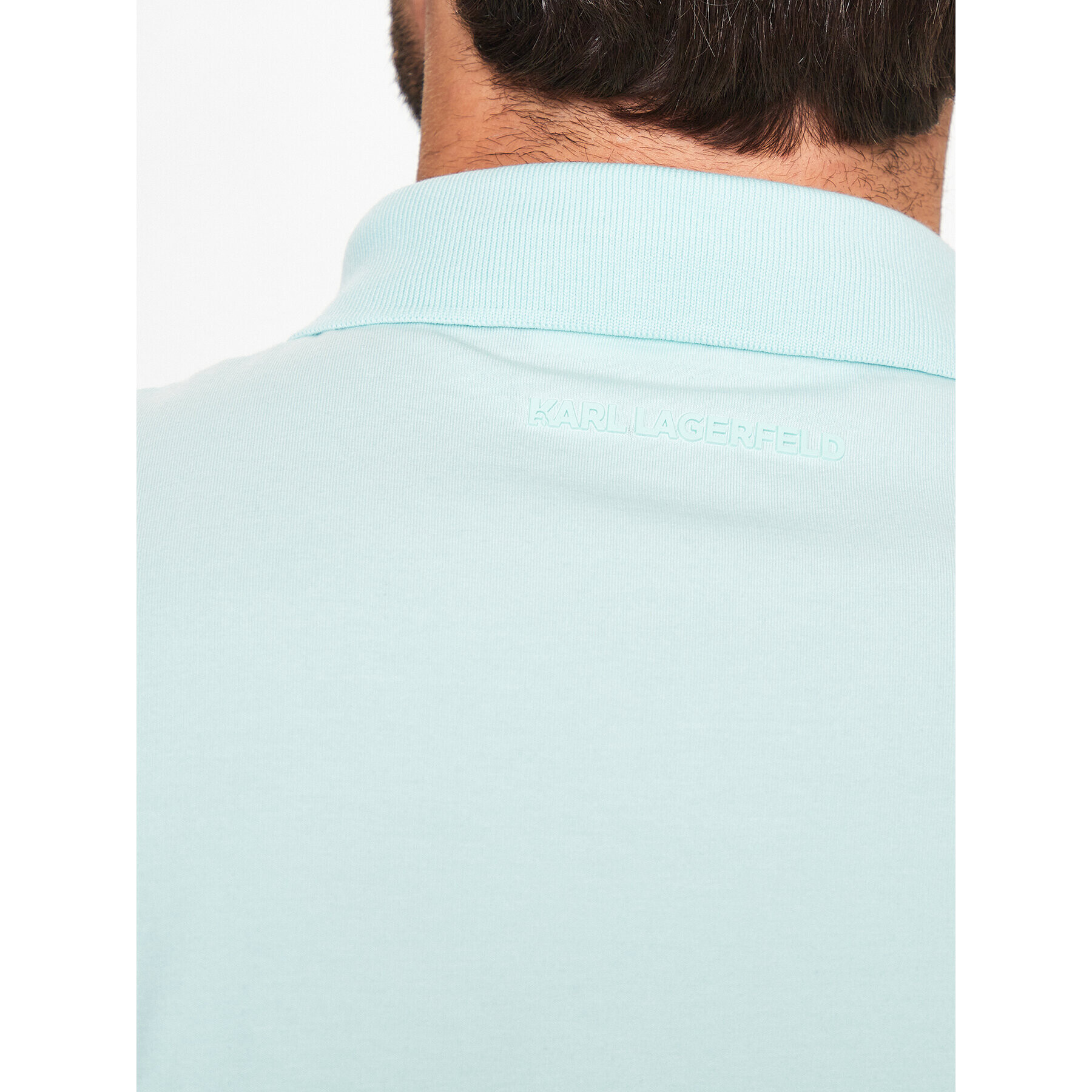 KARL LAGERFELD Tricou polo 745022 532221 Verde Regular Fit - Pled.ro