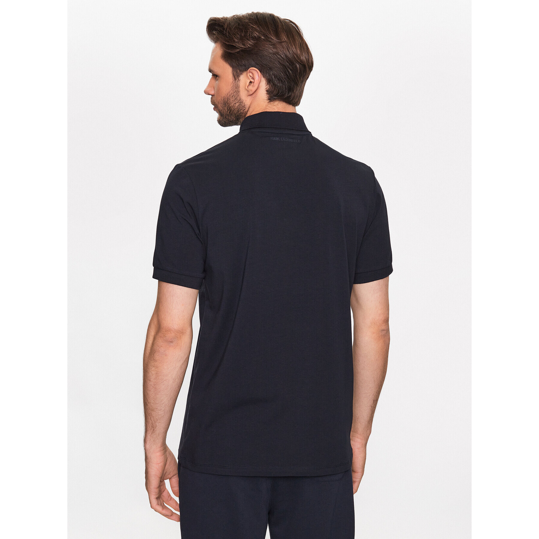 KARL LAGERFELD Tricou polo 745023 532221 Bleumarin Regular Fit - Pled.ro