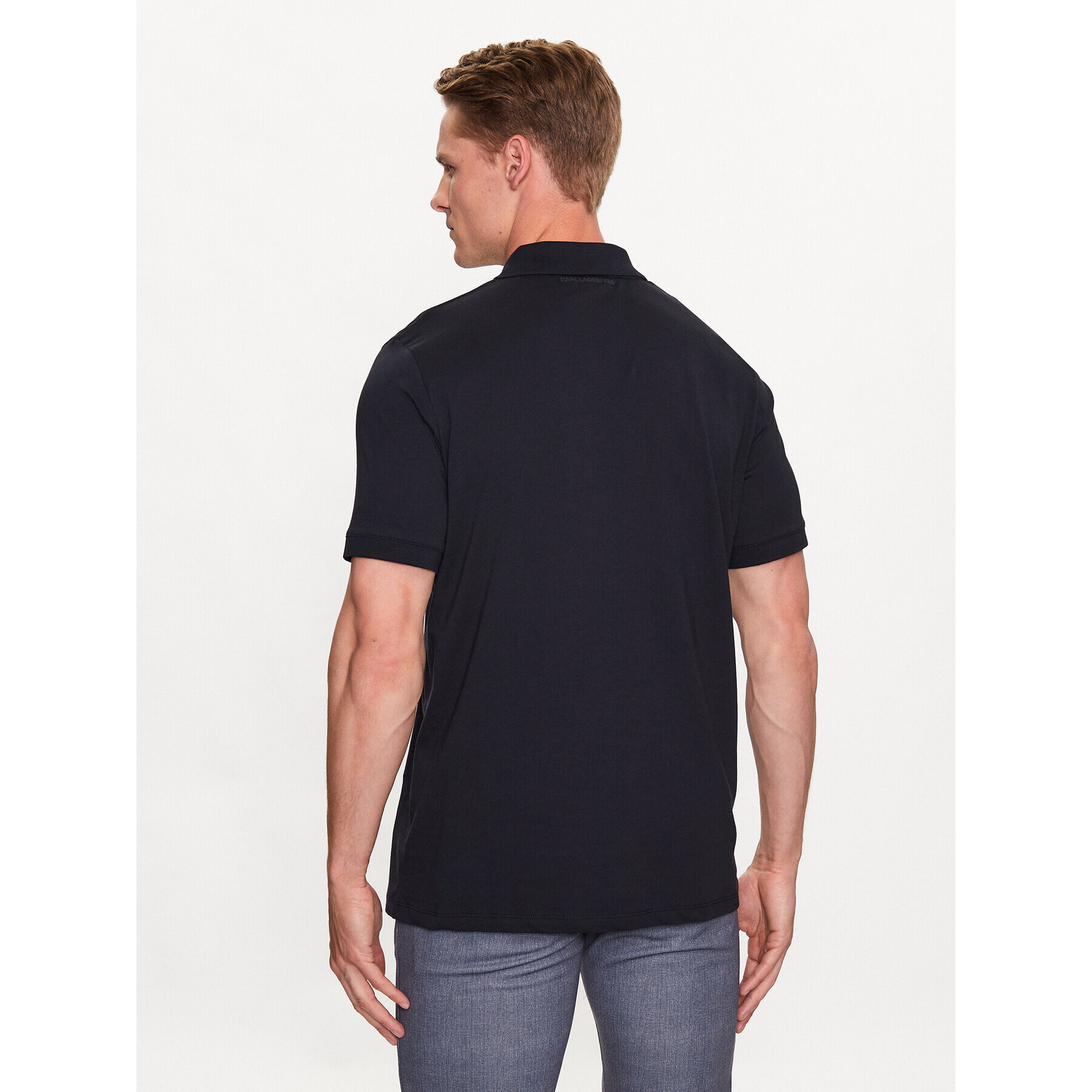 KARL LAGERFELD Tricou polo 745025 532224 Bleumarin Regular Fit - Pled.ro