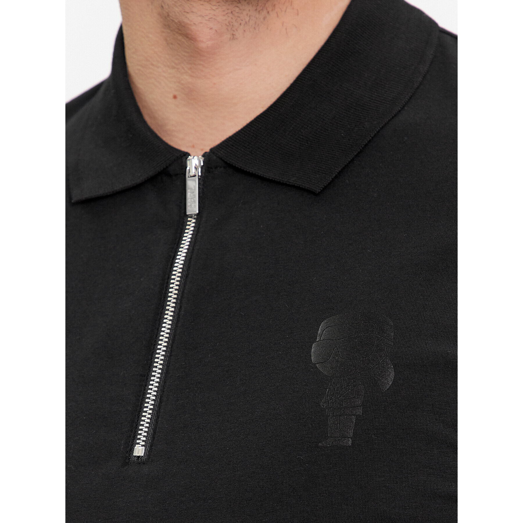 KARL LAGERFELD Tricou polo 745400 541221 Negru Regular Fit - Pled.ro