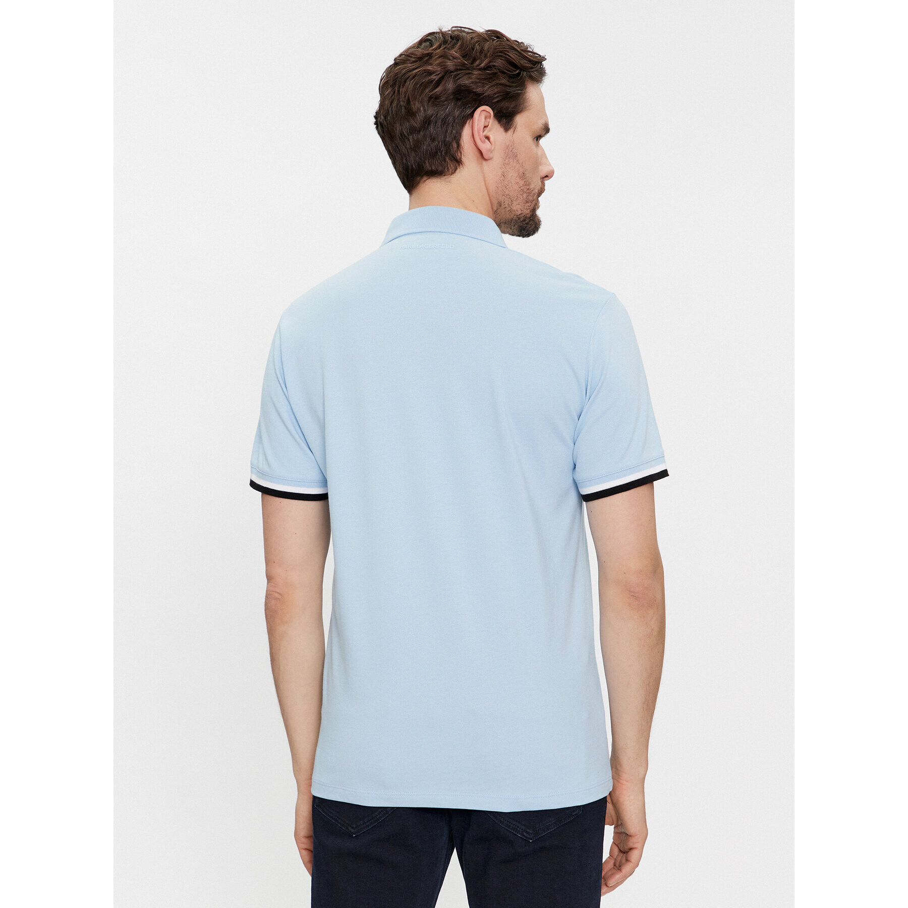 KARL LAGERFELD Tricou polo 745403 541233 Albastru Regular Fit - Pled.ro