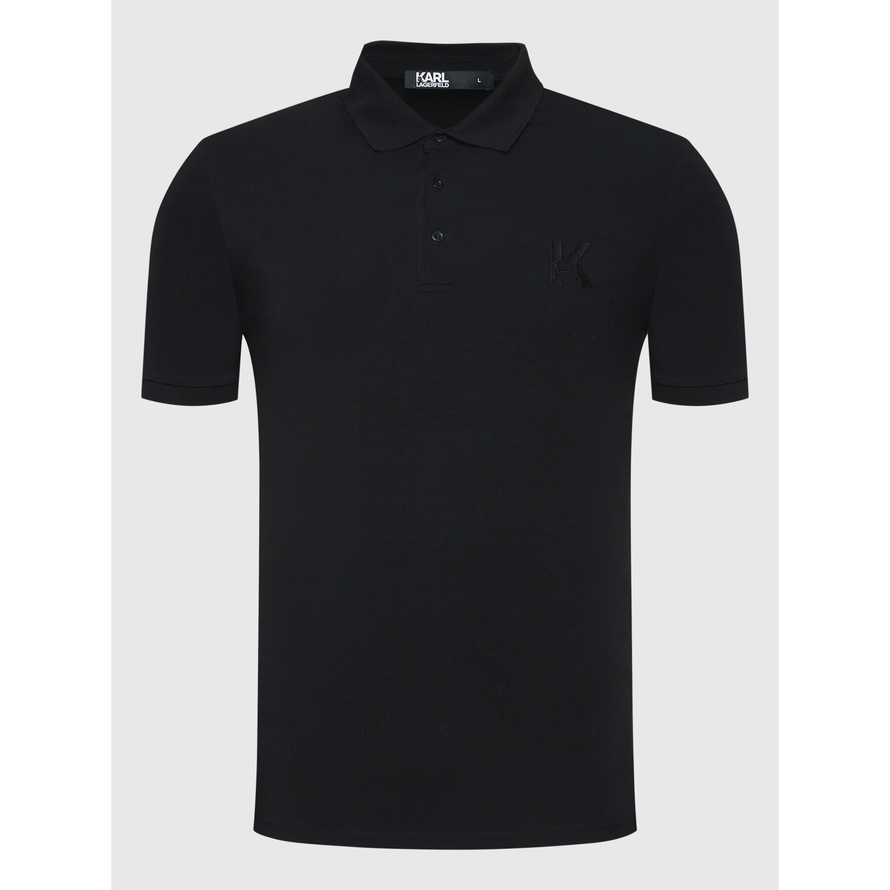 KARL LAGERFELD Tricou polo 745890 Negru Regular Fit - Pled.ro