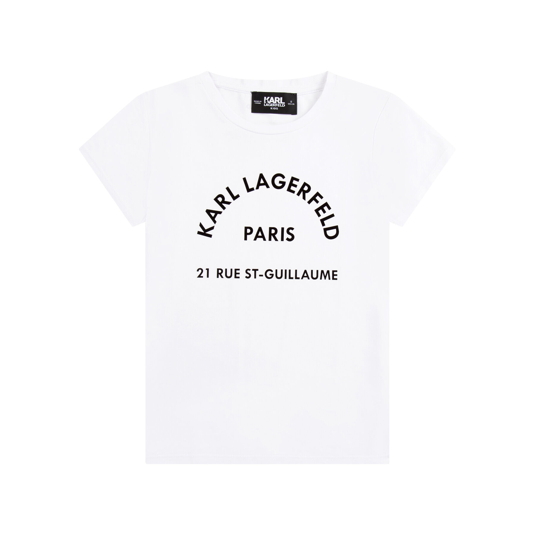 KARL LAGERFELD Tricou Z15380 D Alb Regular Fit - Pled.ro