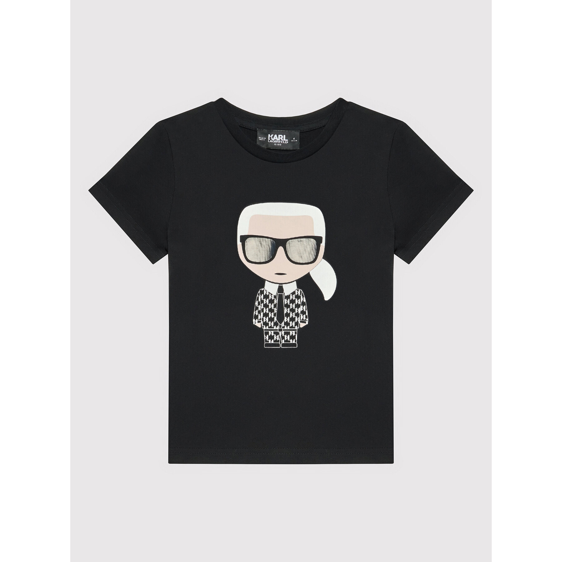 KARL LAGERFELD Tricou Z25337 D Negru Regular Fit - Pled.ro