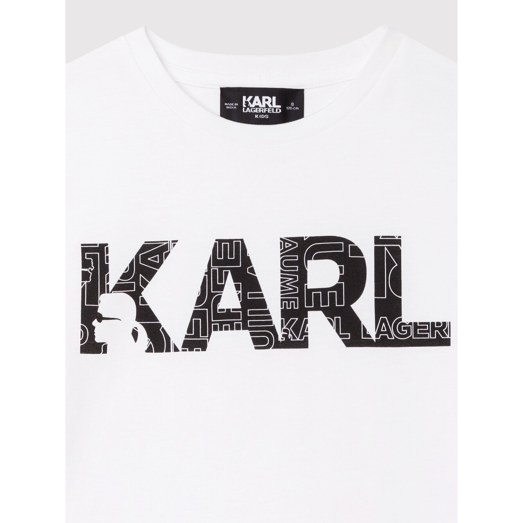 KARL LAGERFELD Tricou Z25358 M Alb Regular Fit - Pled.ro