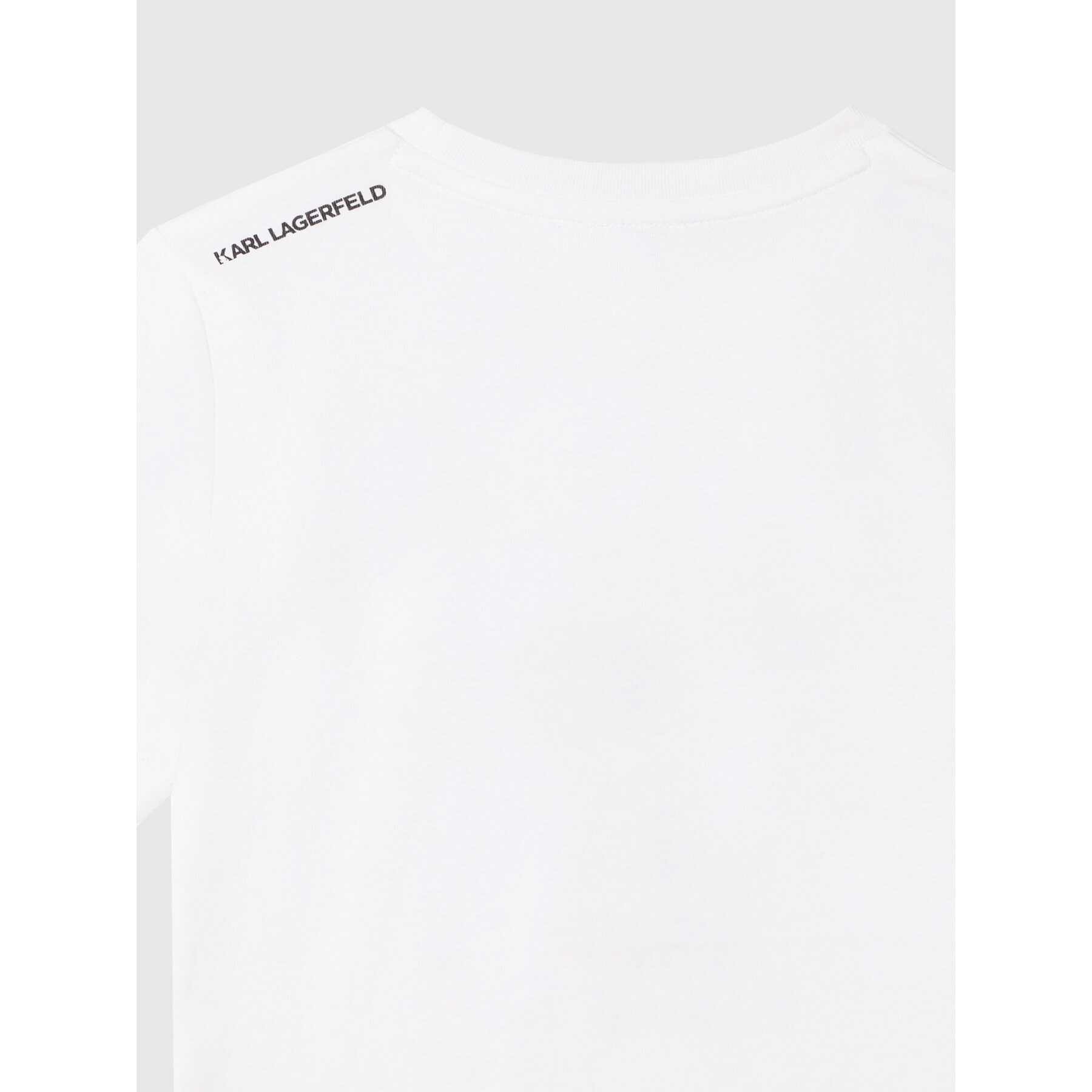 KARL LAGERFELD Tricou Z25364 S Alb Regular Fit - Pled.ro